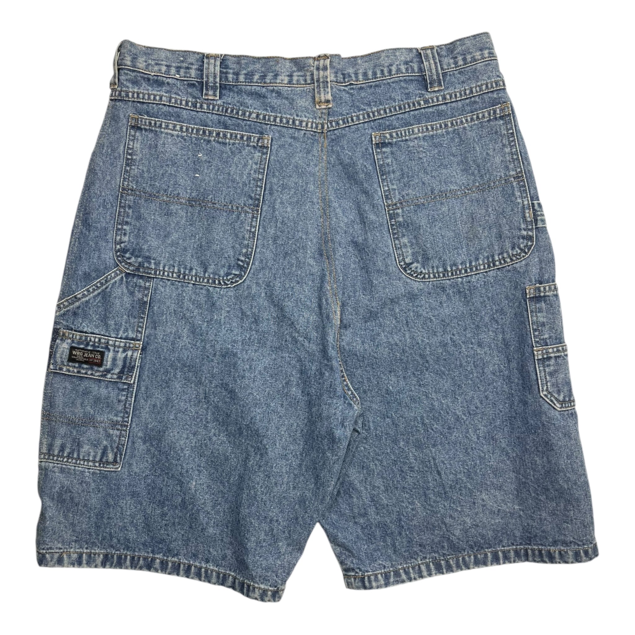 Vintage Wrangler Carpenter Pleated Jorts Mid Wash