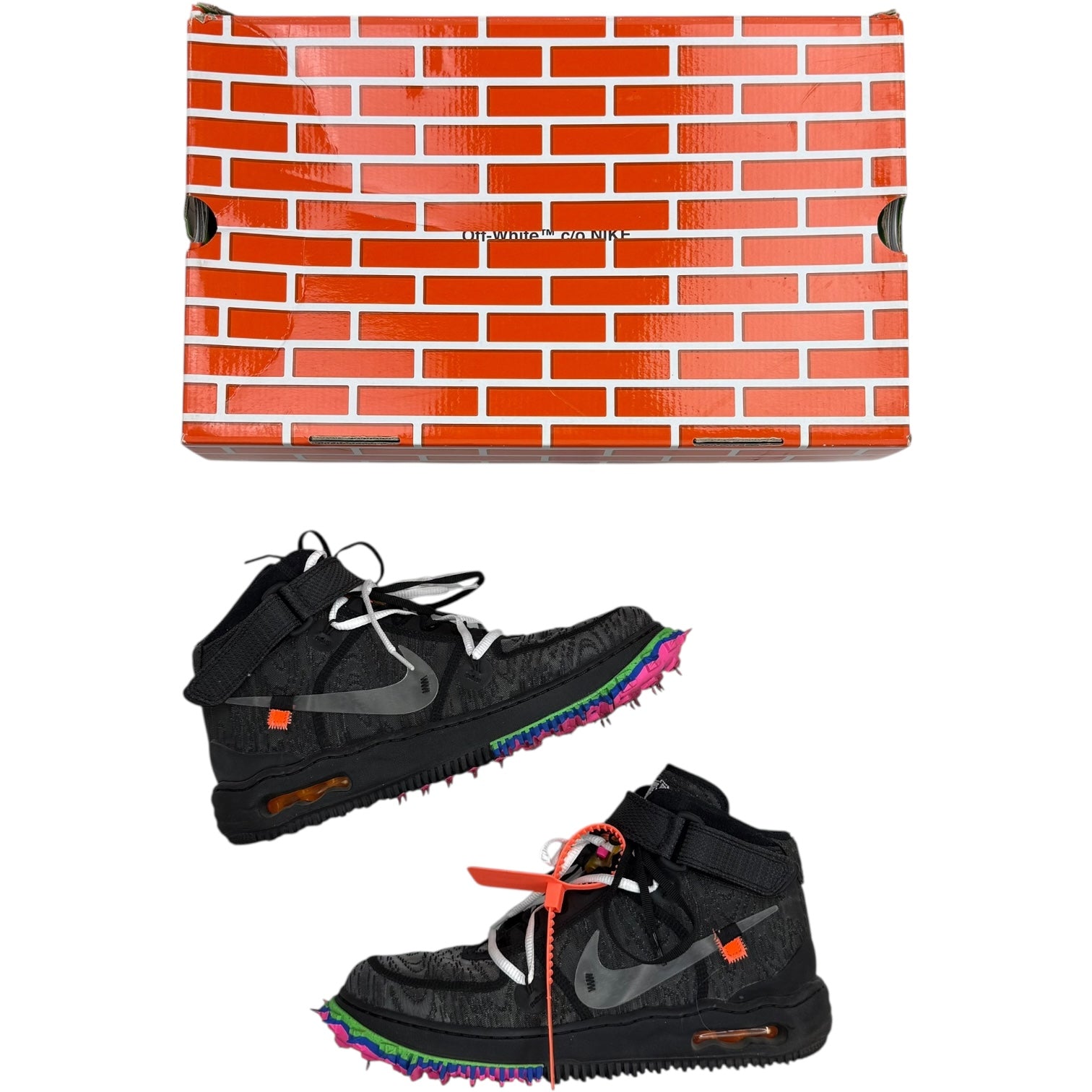 Nike x Off-White Air Force 1 Mid Black (Used)