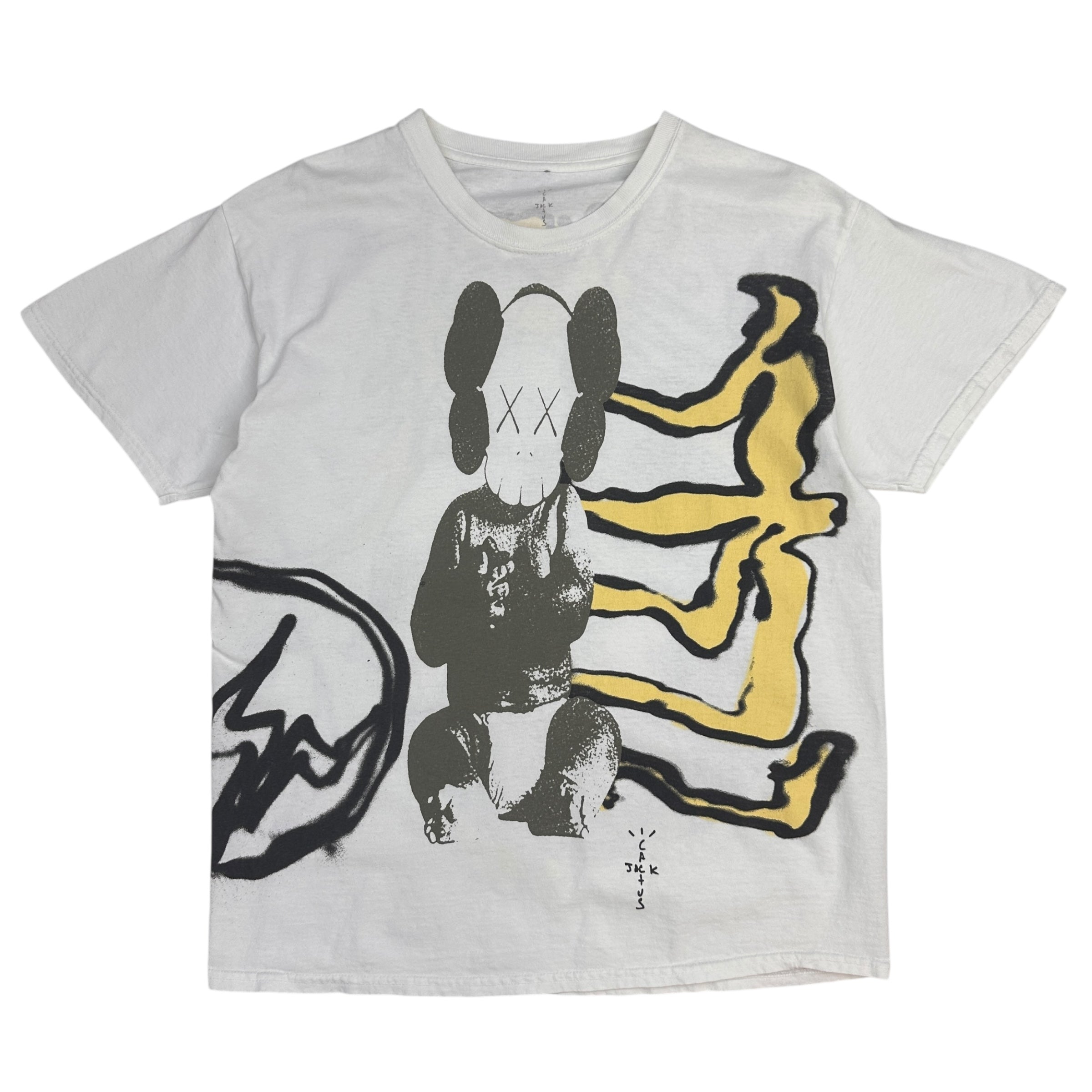 Travis Scott Cactus Jack x Kaws For Fragment T-Shirt White