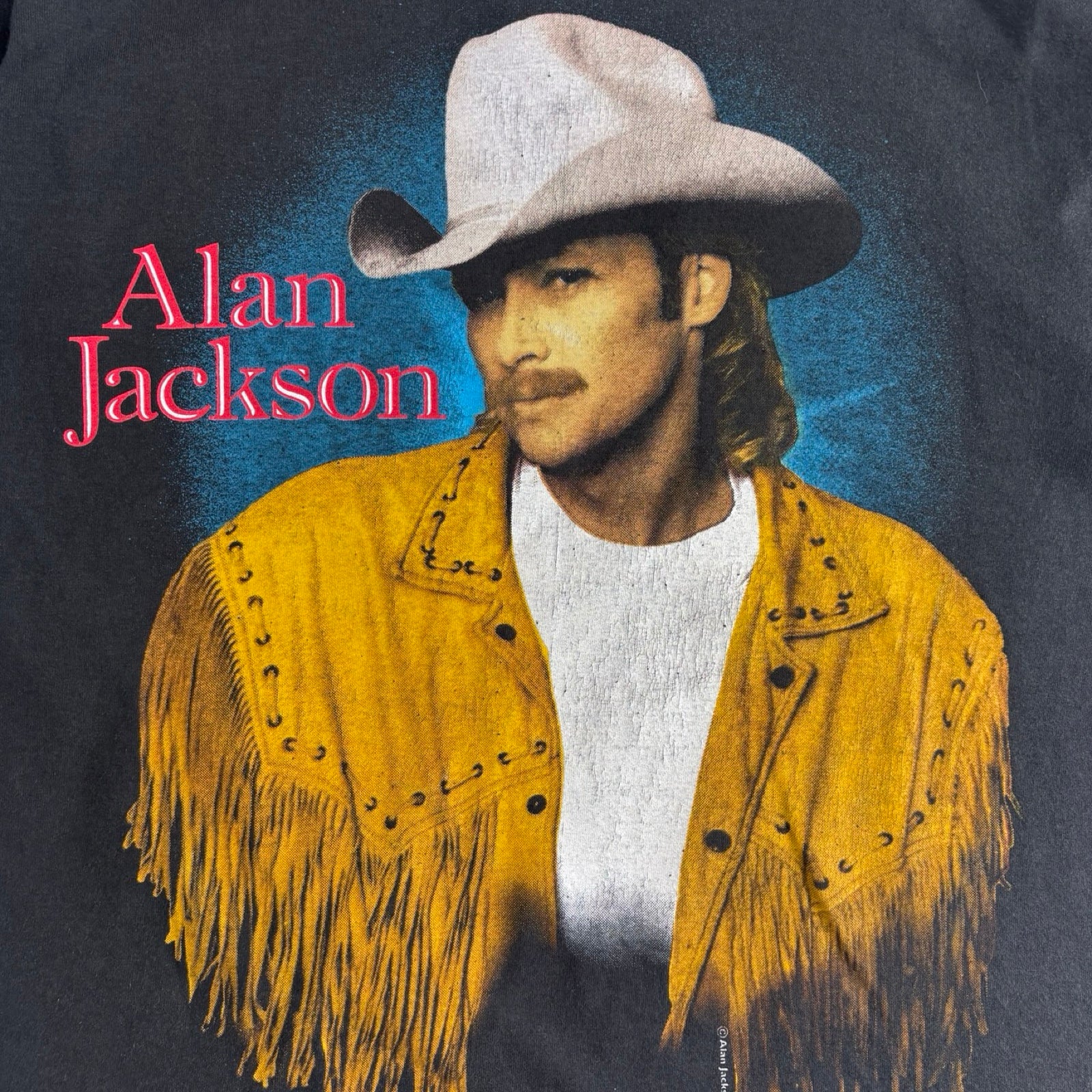 1991 Alan Jackson A Lot About Livin’ T-Shirt Black