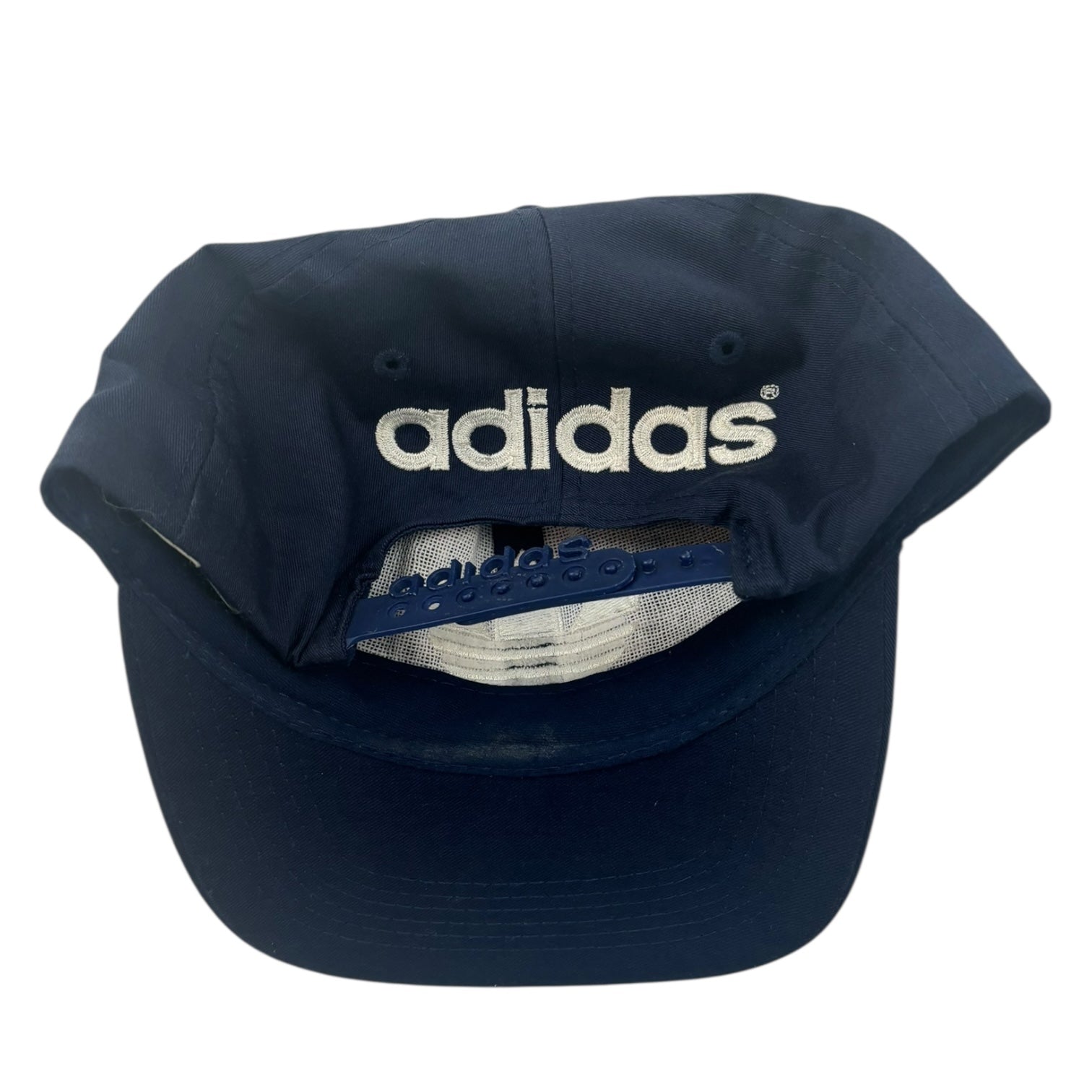Vintage Adidas Logo SnapBack Hat Navy