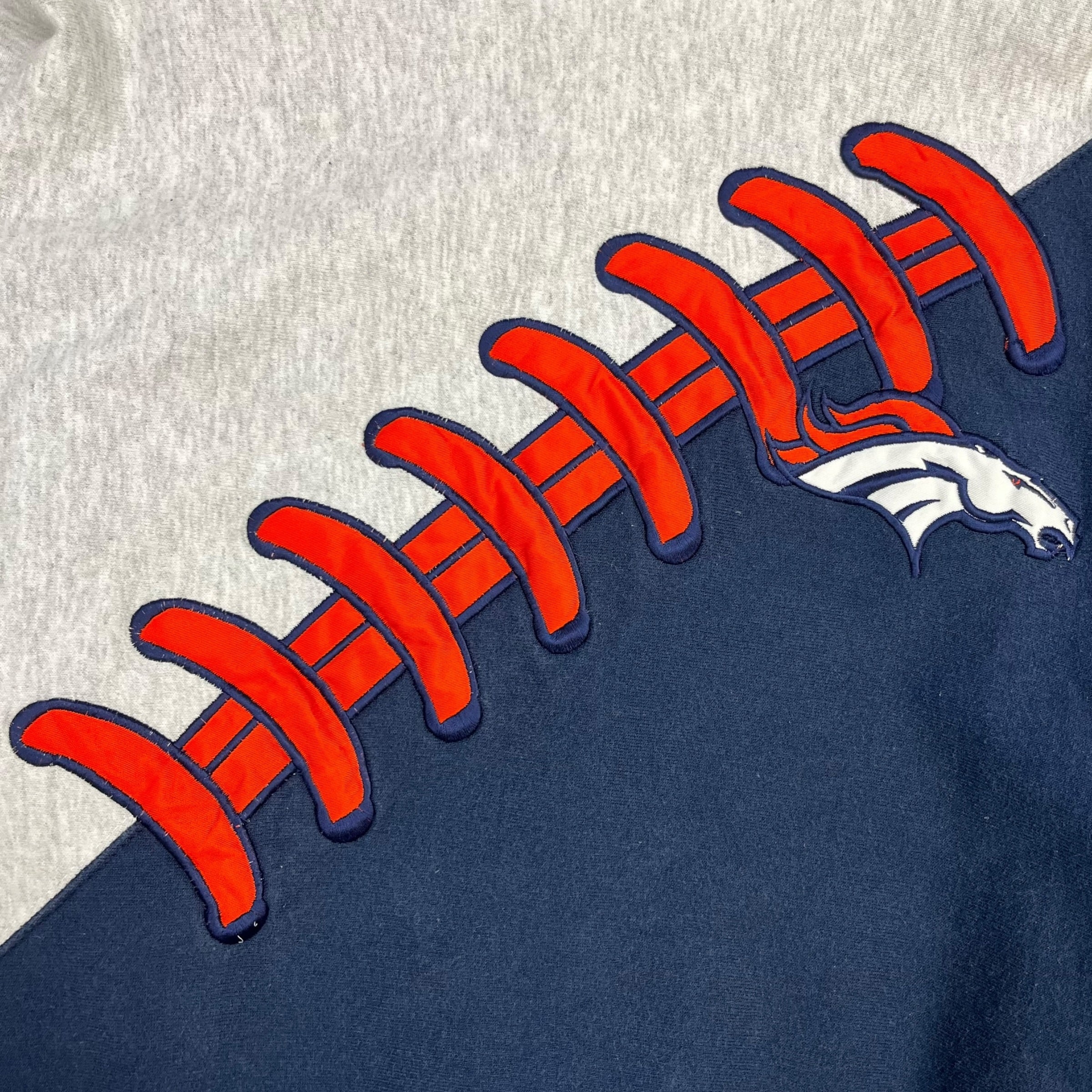 Vintage Denver Broncos Two Tone Crewneck