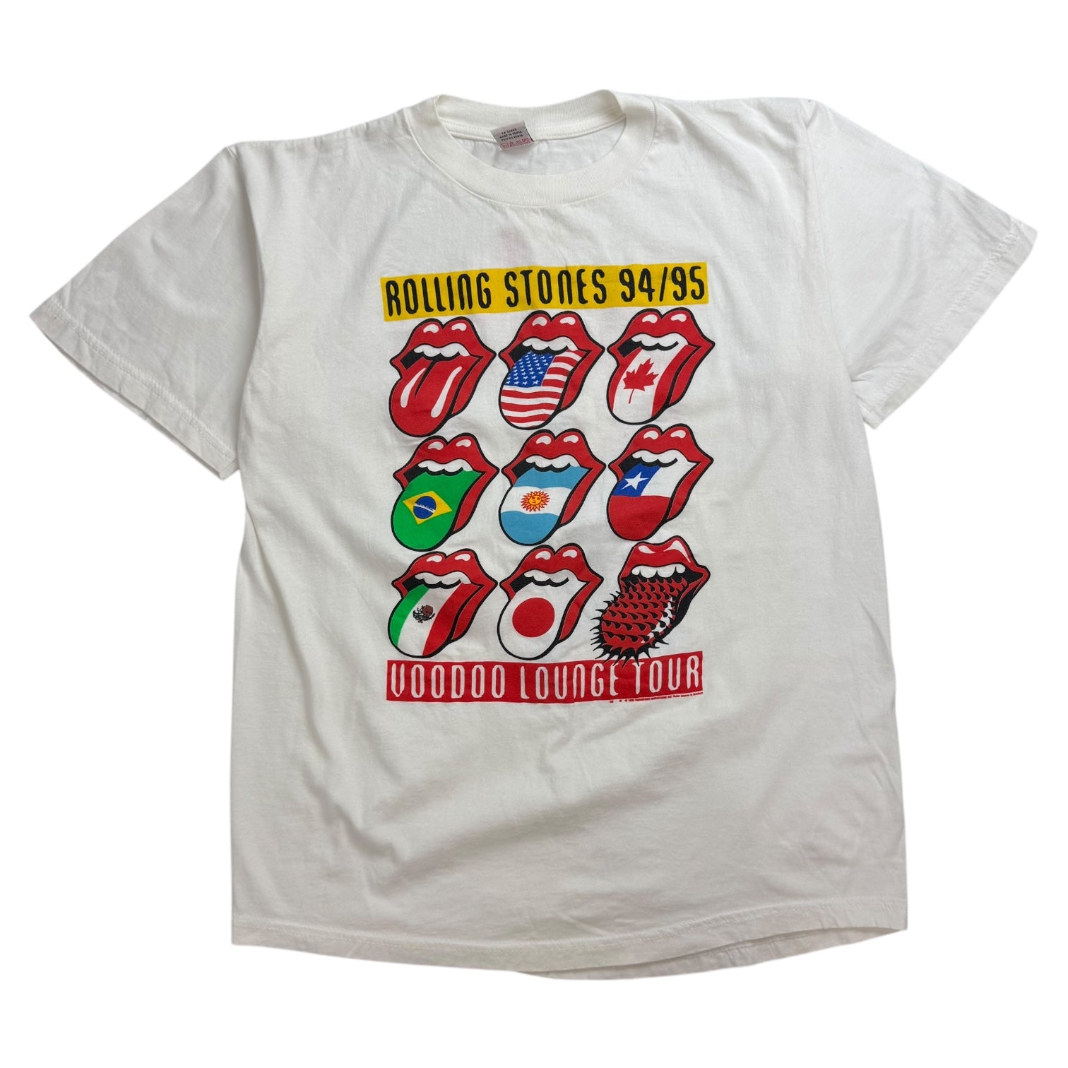 1994 Rolling Stones Voodoo Lounge Tour Tee White