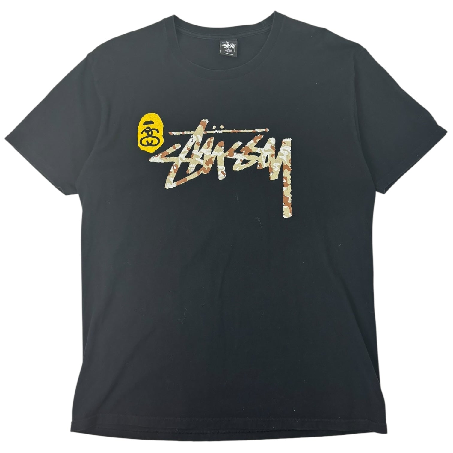 Stussy x BAPE Shark T-Shirt Black