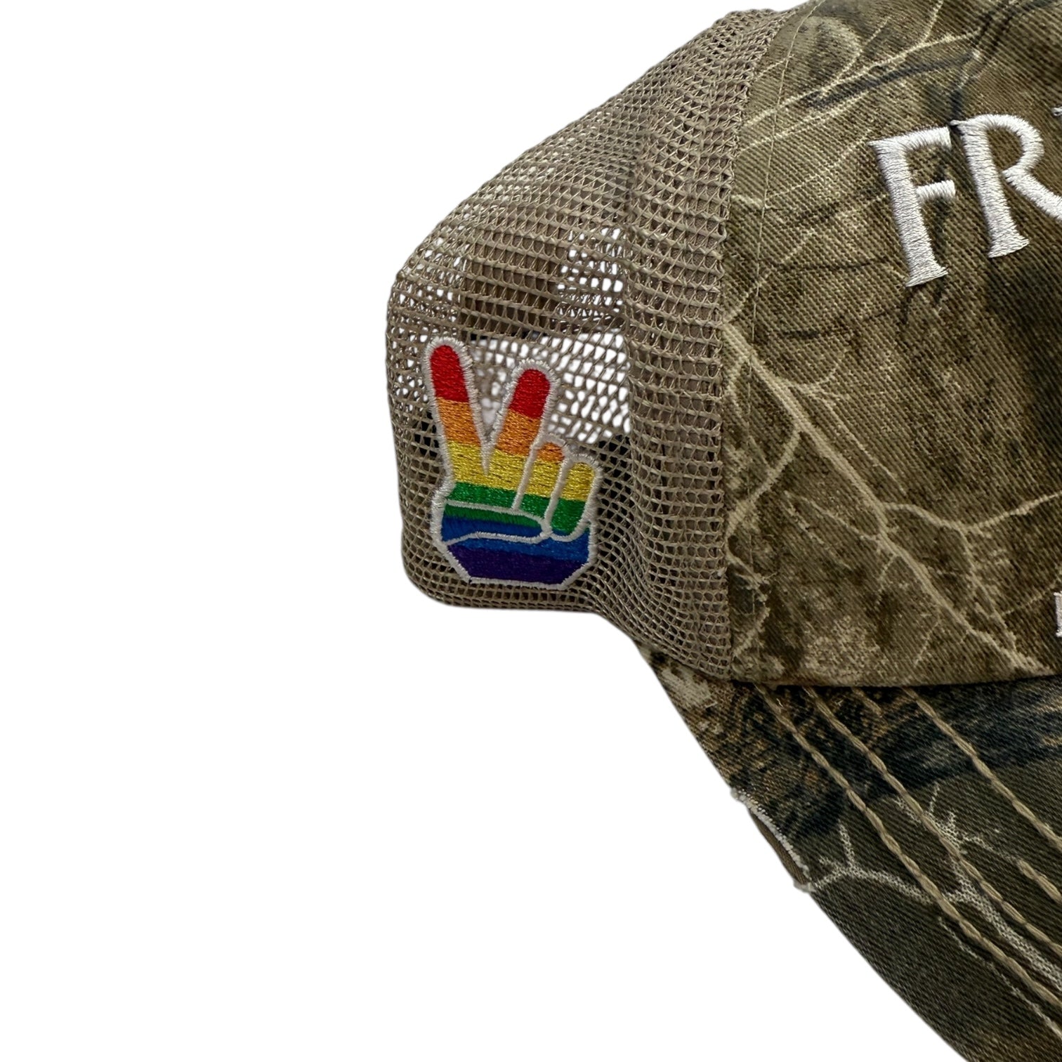 Palace Freedom Distressed Trucker Hat RealTree Camo