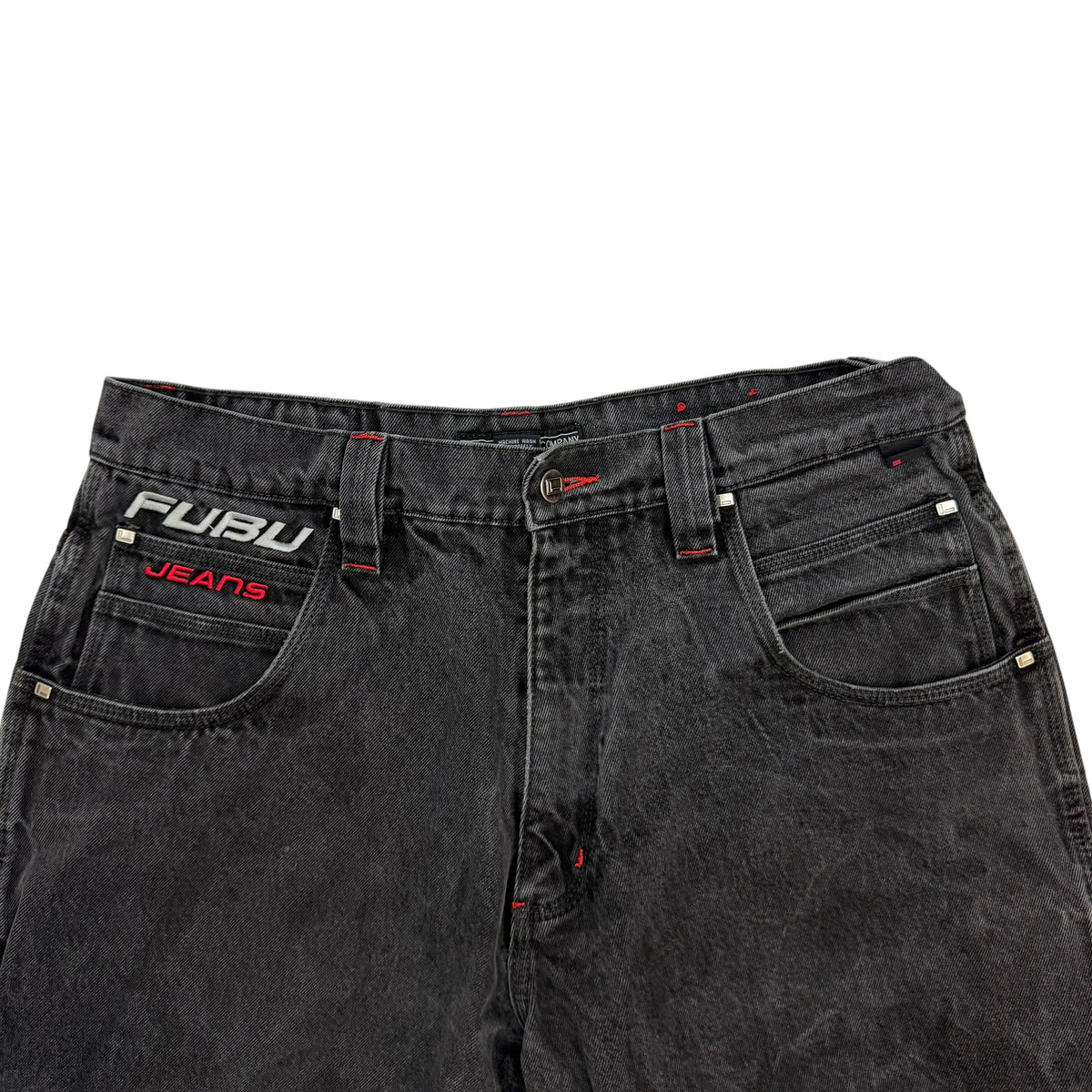 Vintage FUBU Denim Carpenter Pants Black