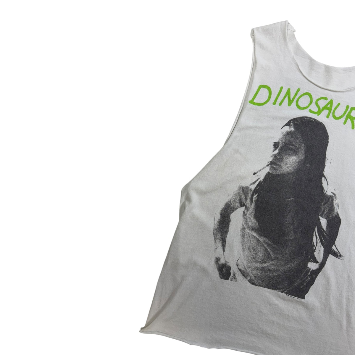Vintage 1991 Dinosaur Jr “Green Mind” Album Promo Chopped Tank Top White