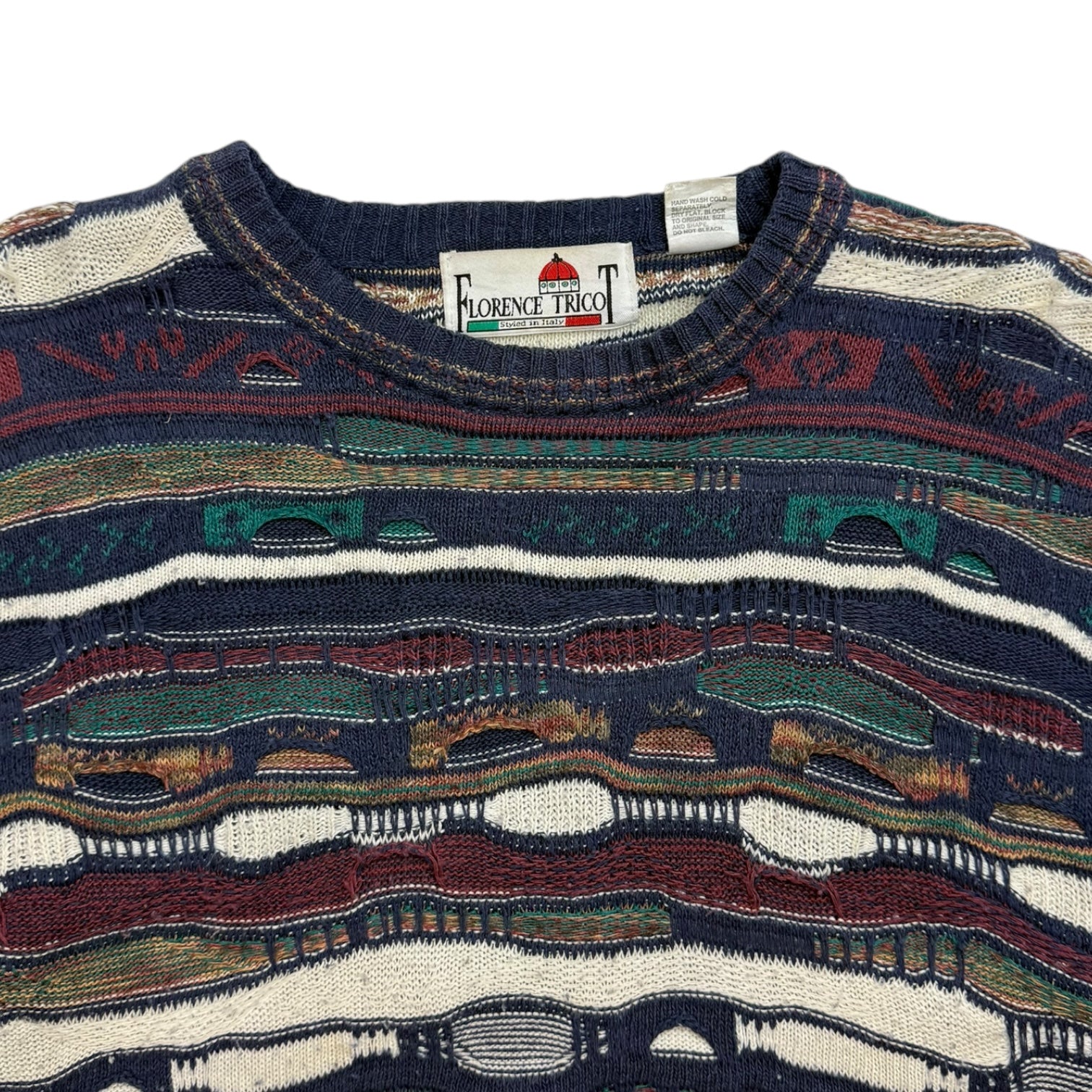 Vintage Florence Tricot Multicolour Stripe Sweater