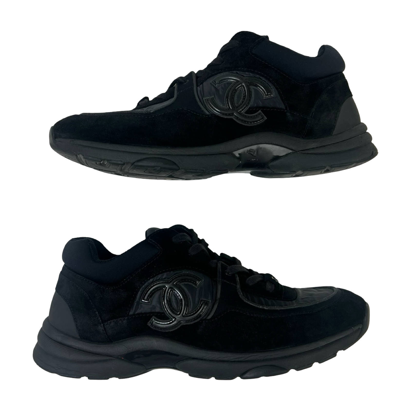 Chanel CC Logo Sneakers Black (Used)