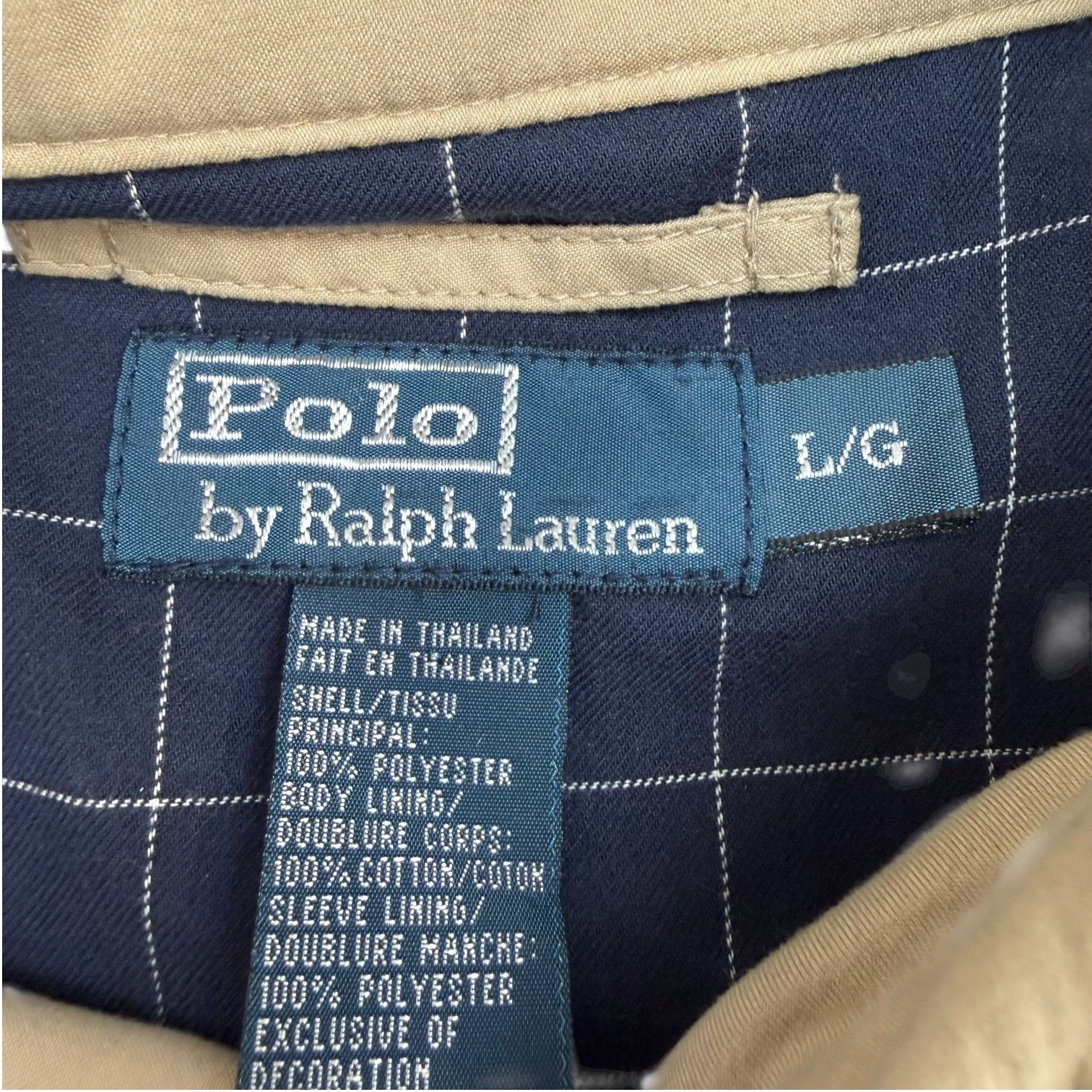 Vintage Polo Ralph Lauren Harrington Jacket Tan