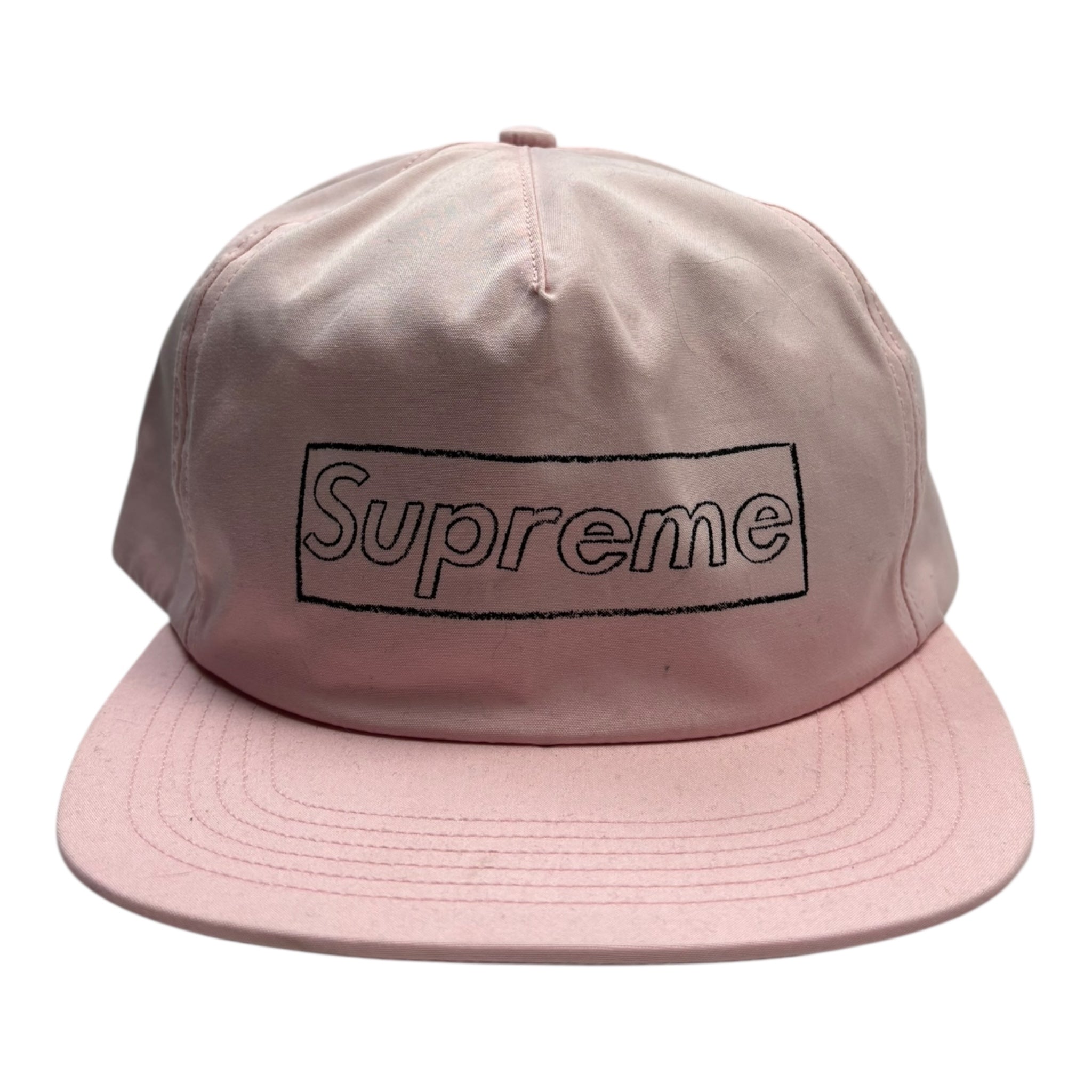 Supreme X Kaws Chalk Box Logo Pink Hat