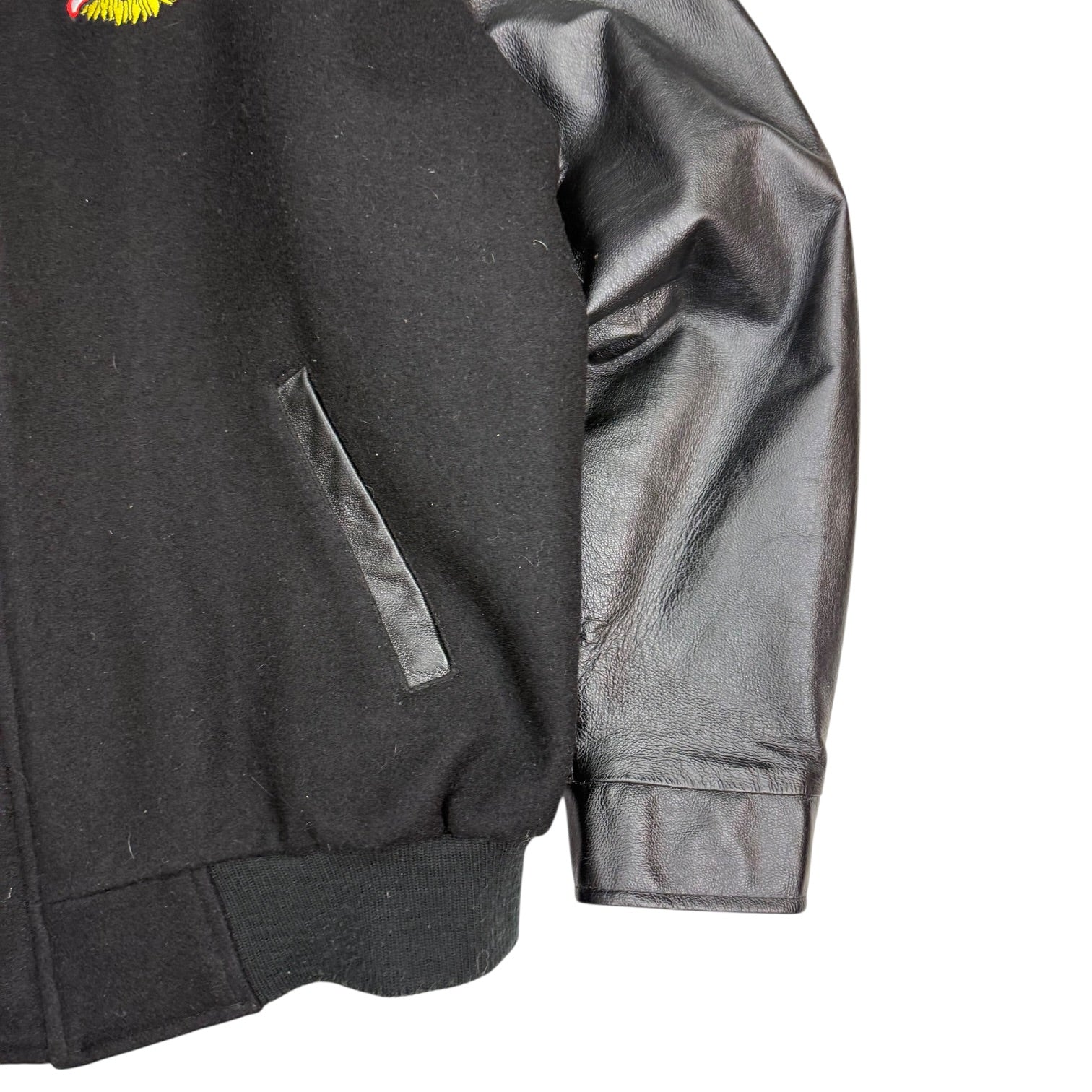 Vintage Spits Sunflower Seeds Bomber Jacket Black