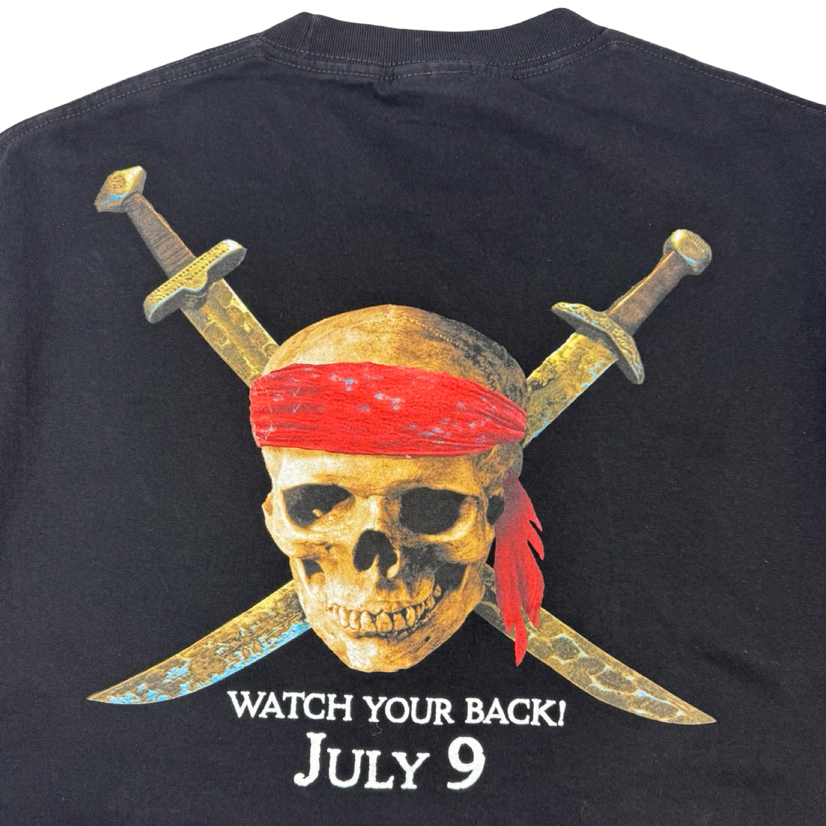 2003 Pirates of the Caribbean Curse of the Black Pearl Promo T-Shirt