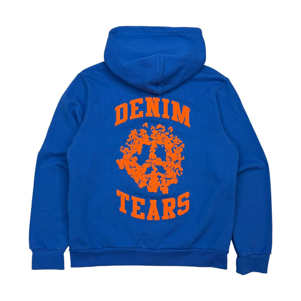 Denim Tears Denim University Zip Up Hoodie Blue