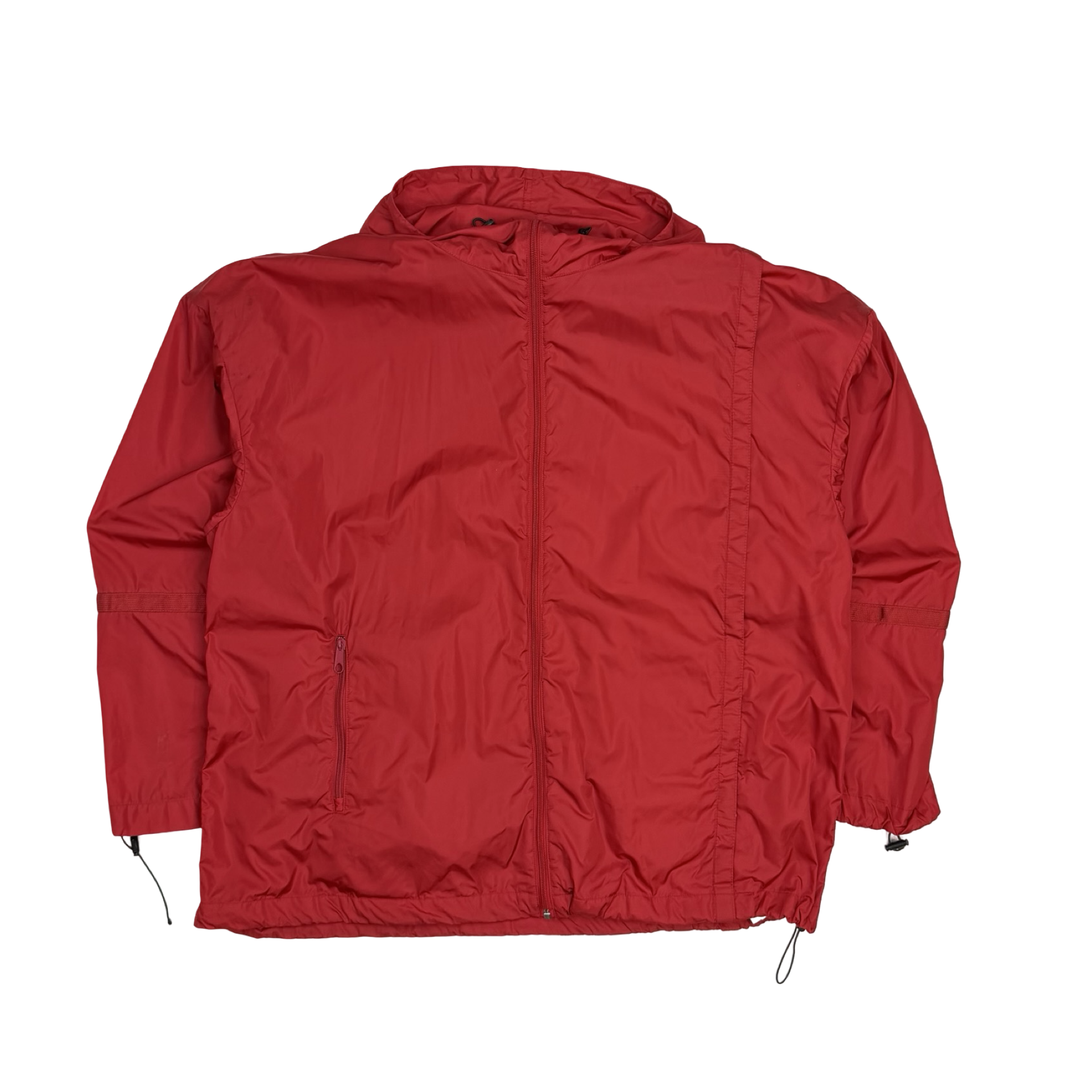 Off White Windbreaker Jacket Red