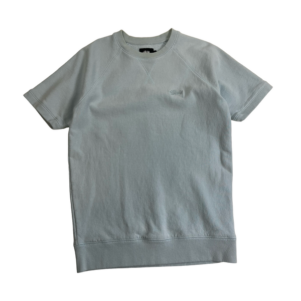 Stüssy Short Sleeve Crew-Neck Sweatshirt Blue