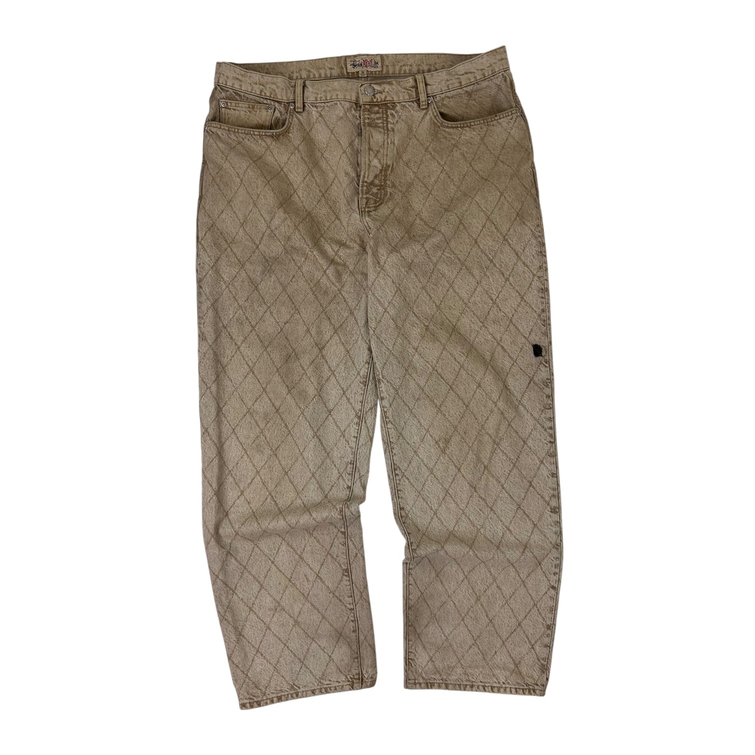 Stussy Big Ol Jean Quilted Denim Khaki