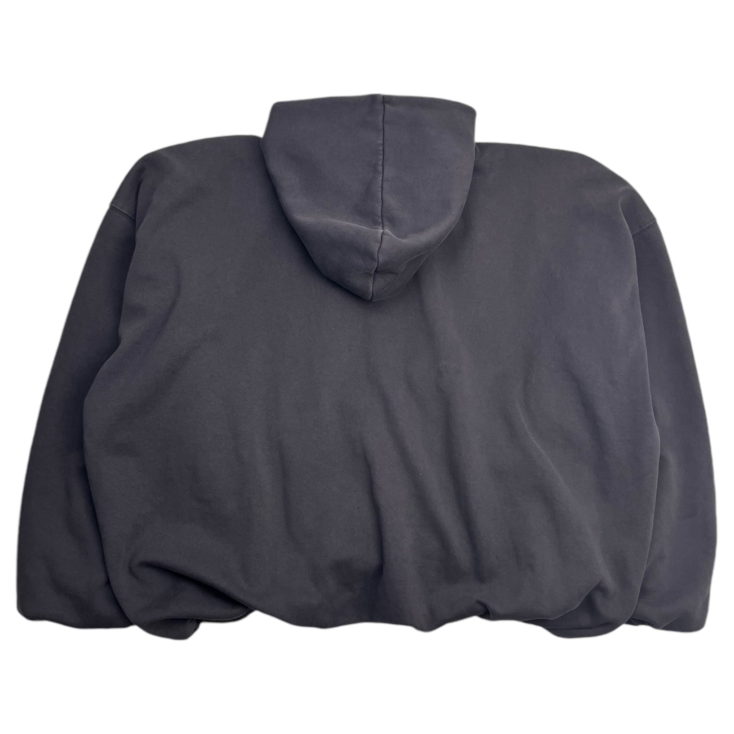 Yeezy Gap Balenciaga Double Layer Hoodie Dark Grey