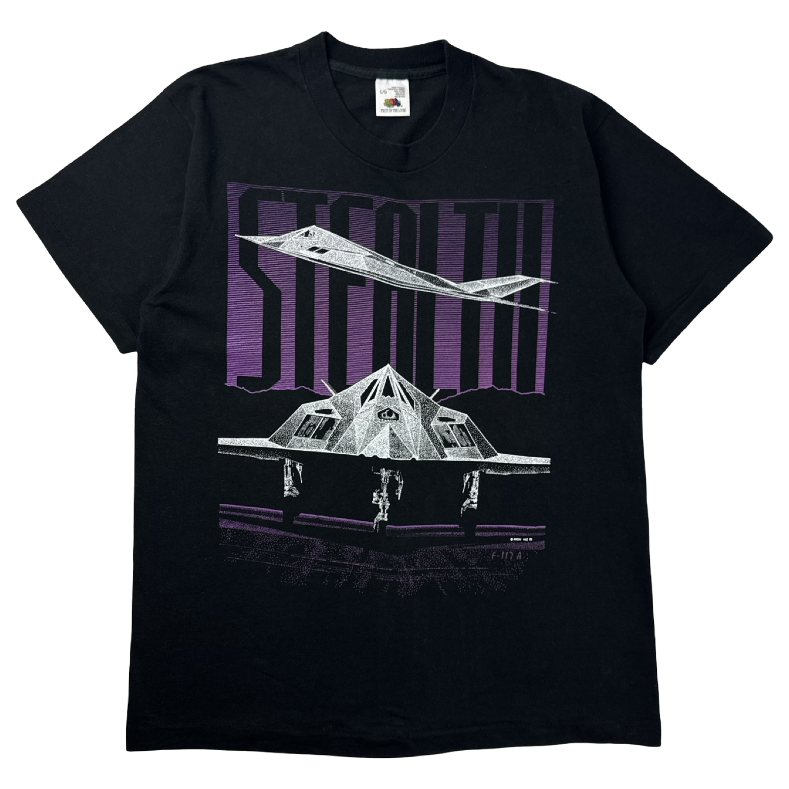 1995 Stealth Bomber Night Hawk Military T-Shirt