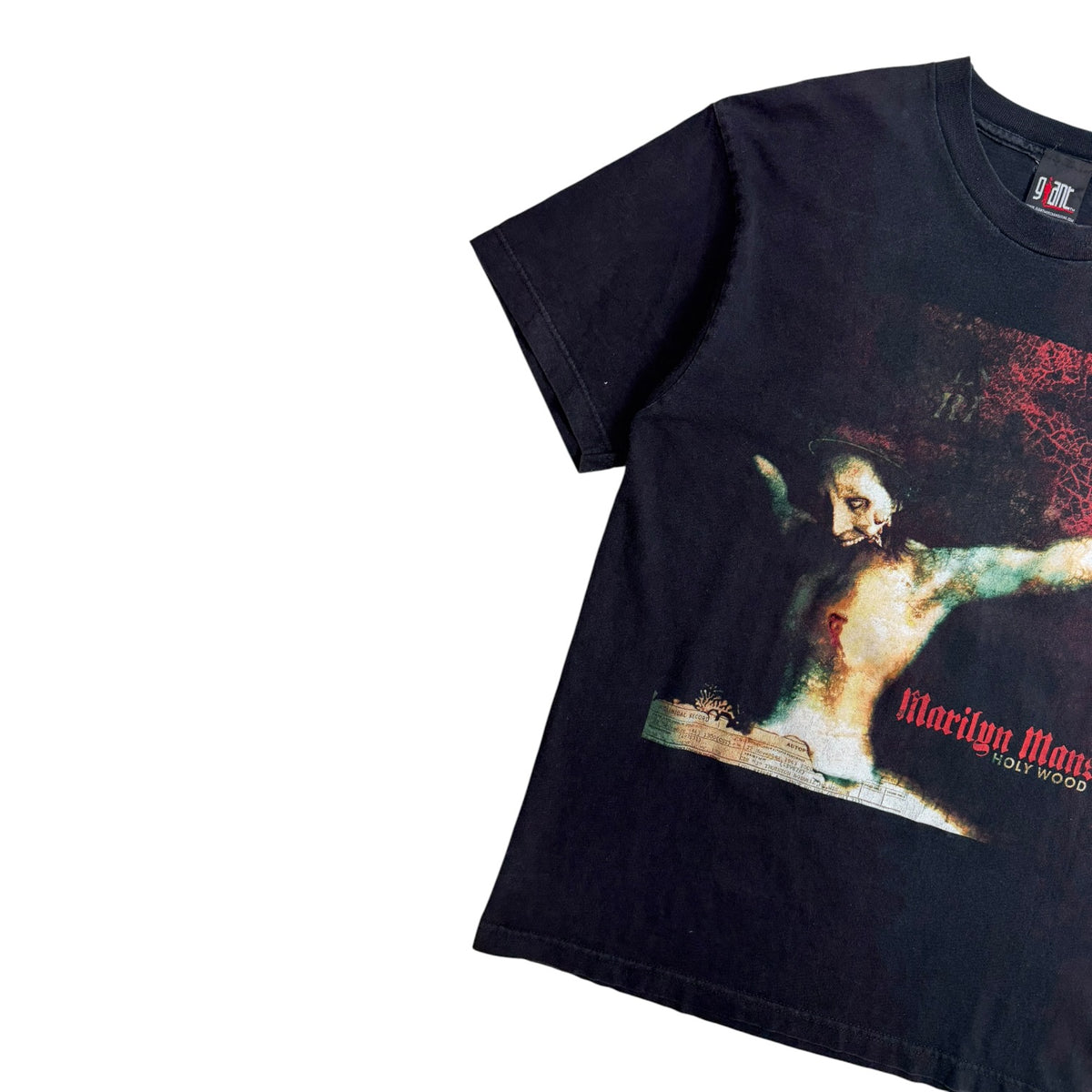 Vintage 2000 Marilyn Manson “Guns, God, And Government” Holy Wood Tour T-Shirt Black
