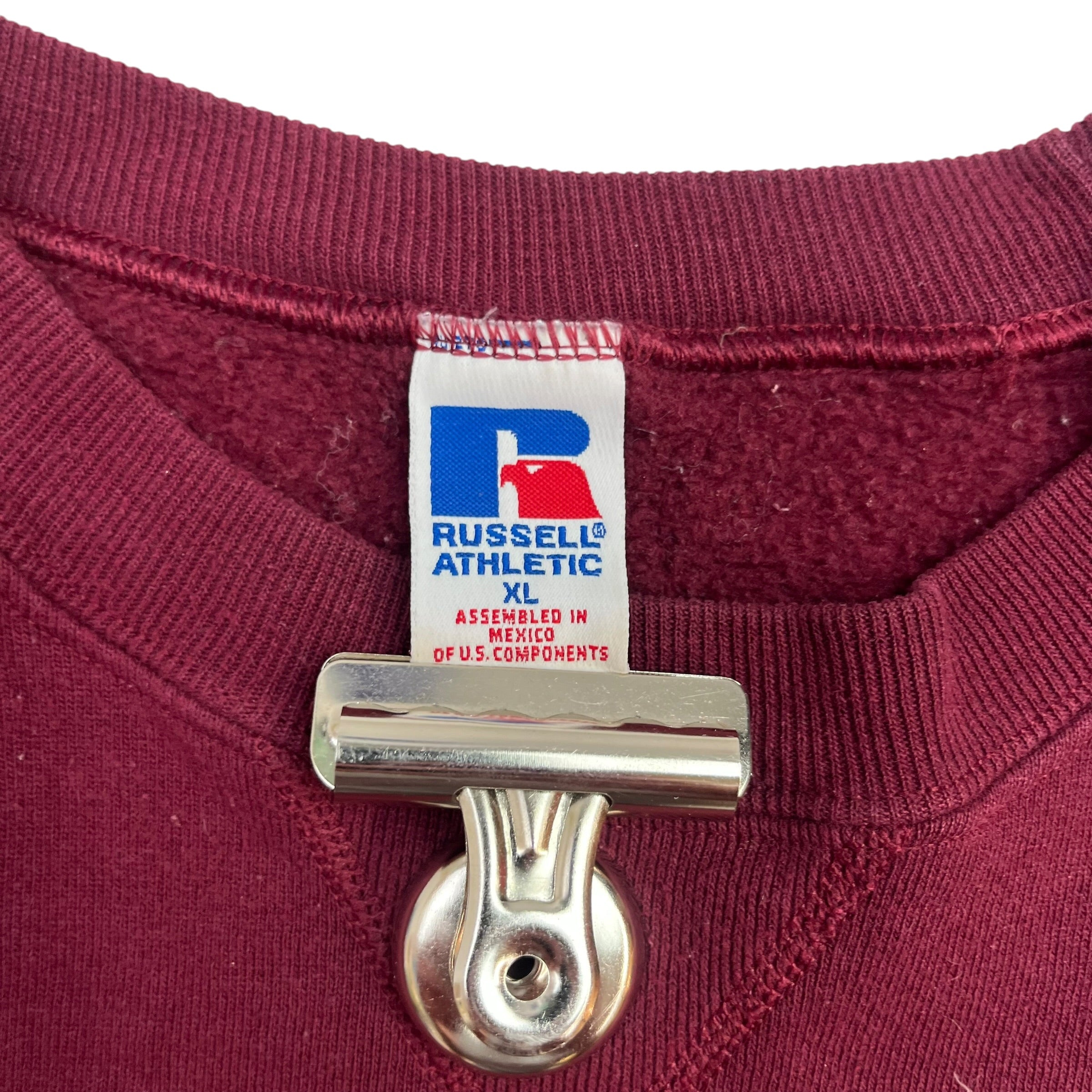 Vintage Russell Athletics Blank Crewneck Maroon