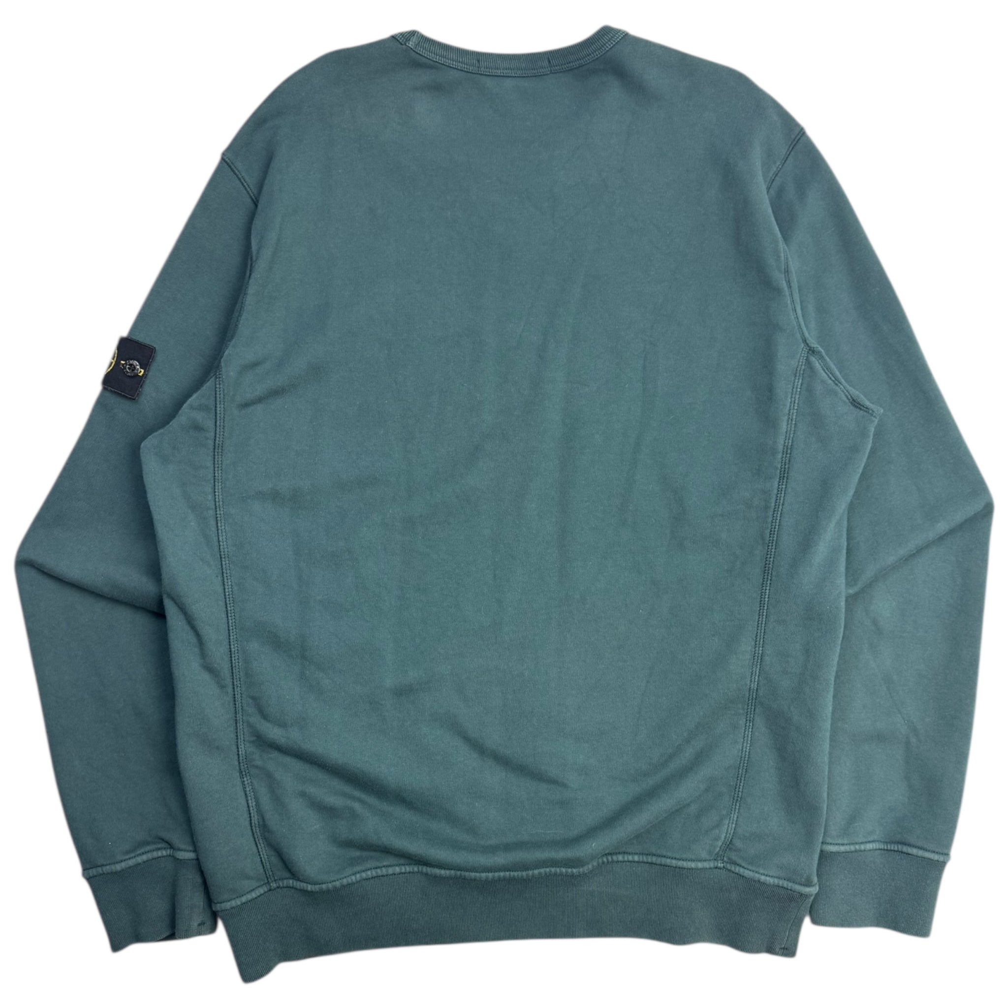 Stone Island Patch Logo Crewneck Green