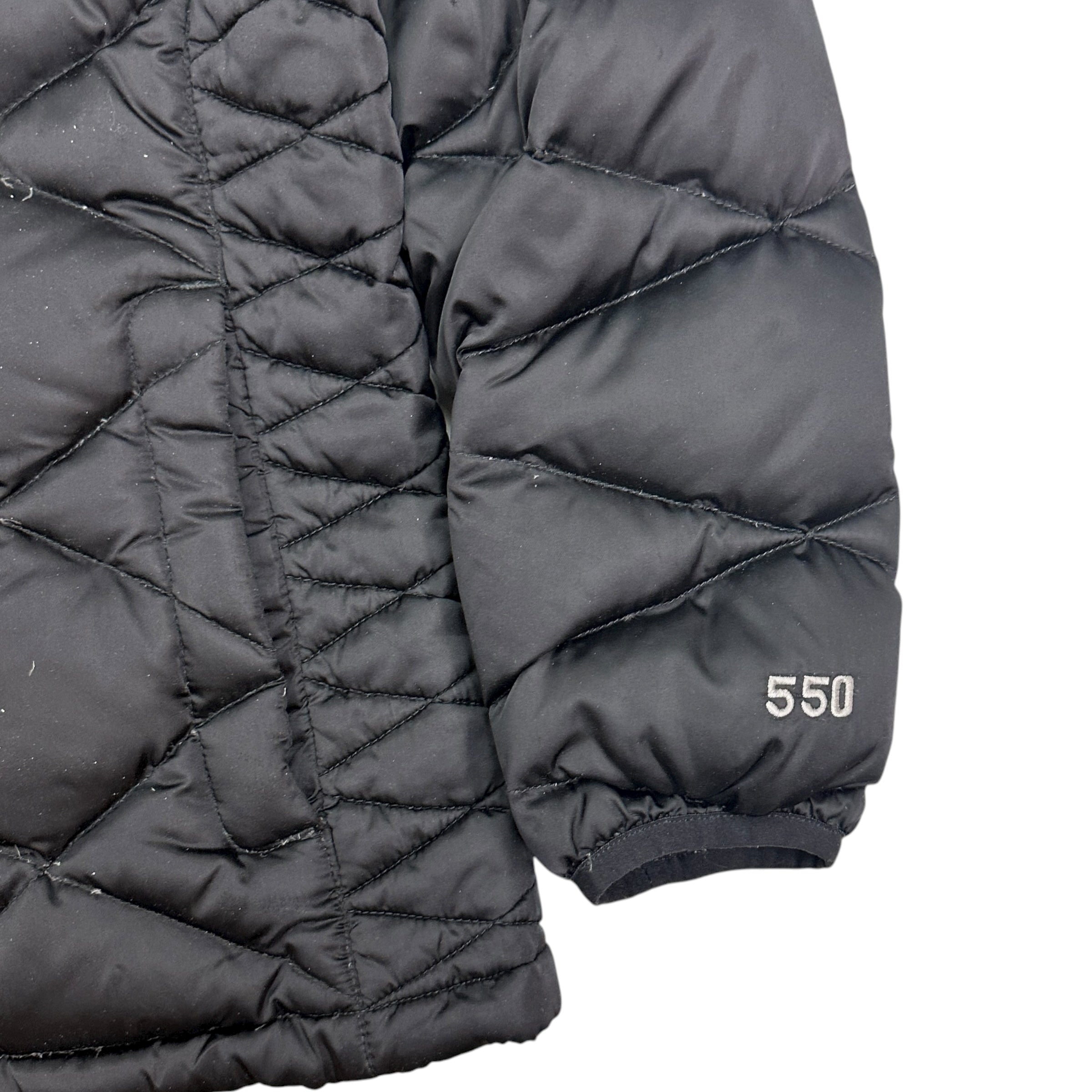 Vintage The North Face Youth 550 Fill Nuptse Jacket Black