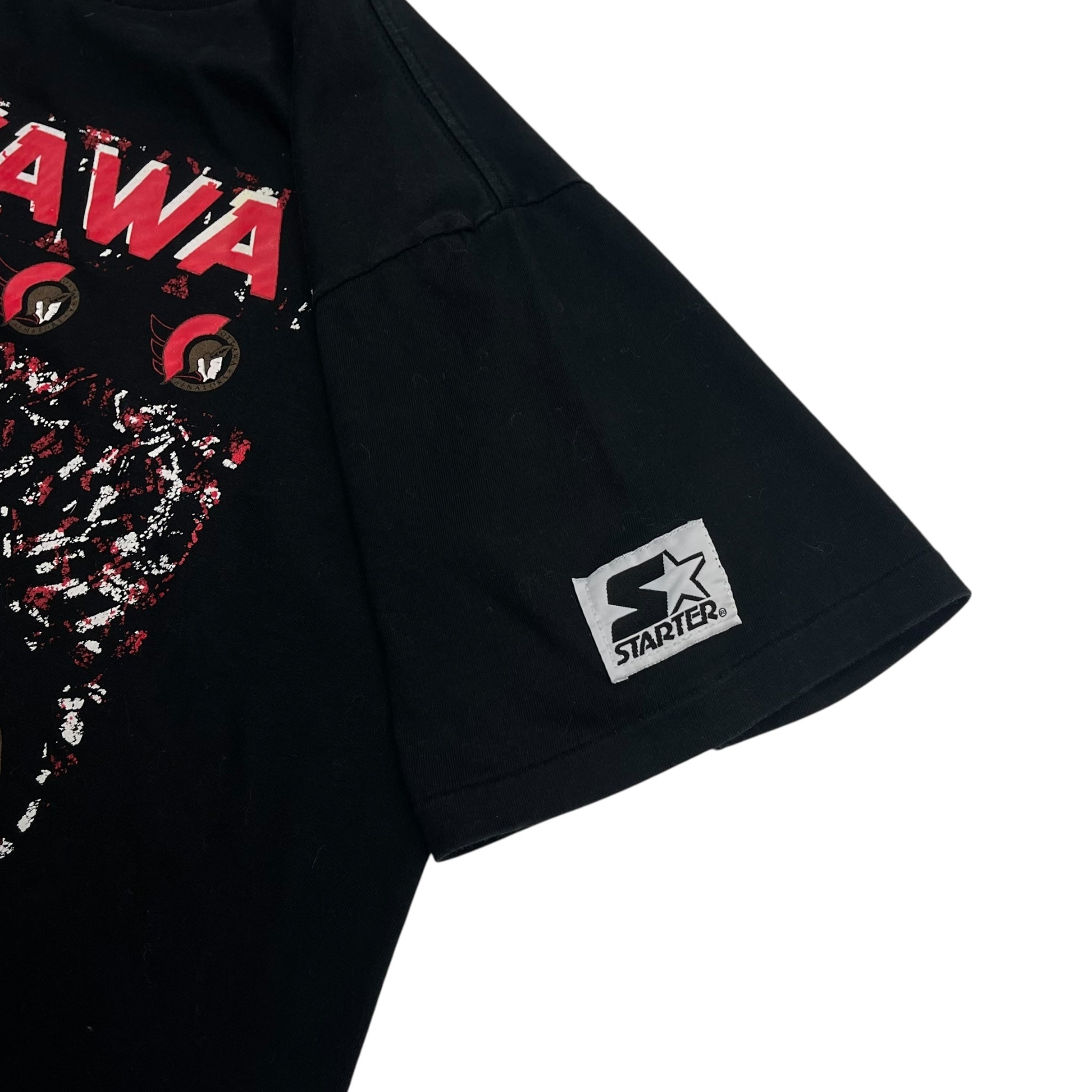 1991 Ottawa Senators Puck Logo Starter T-Shirt