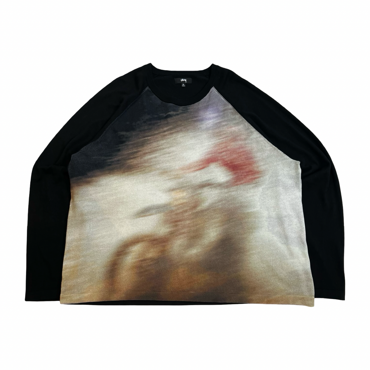 Stüssy Splash Raglan Sweater Black