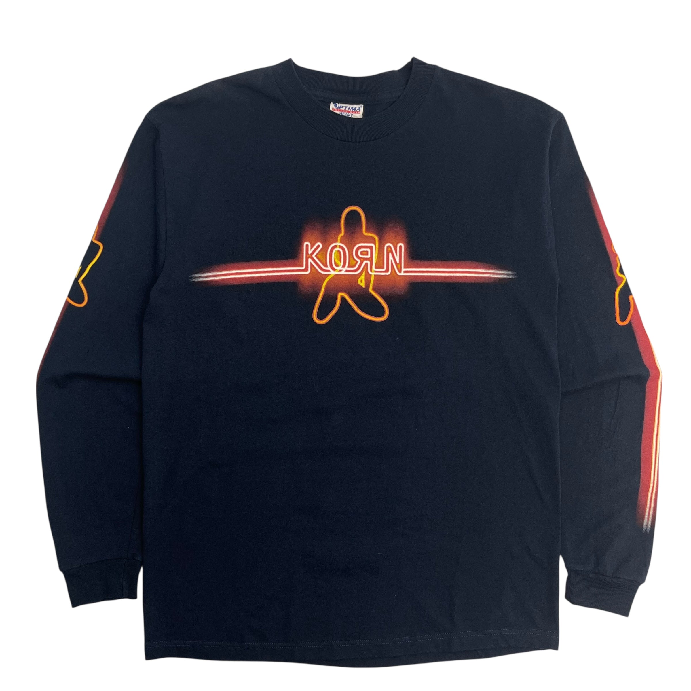 Vintage Korn Babe On Knees Longsleeve T-Shirt Navy