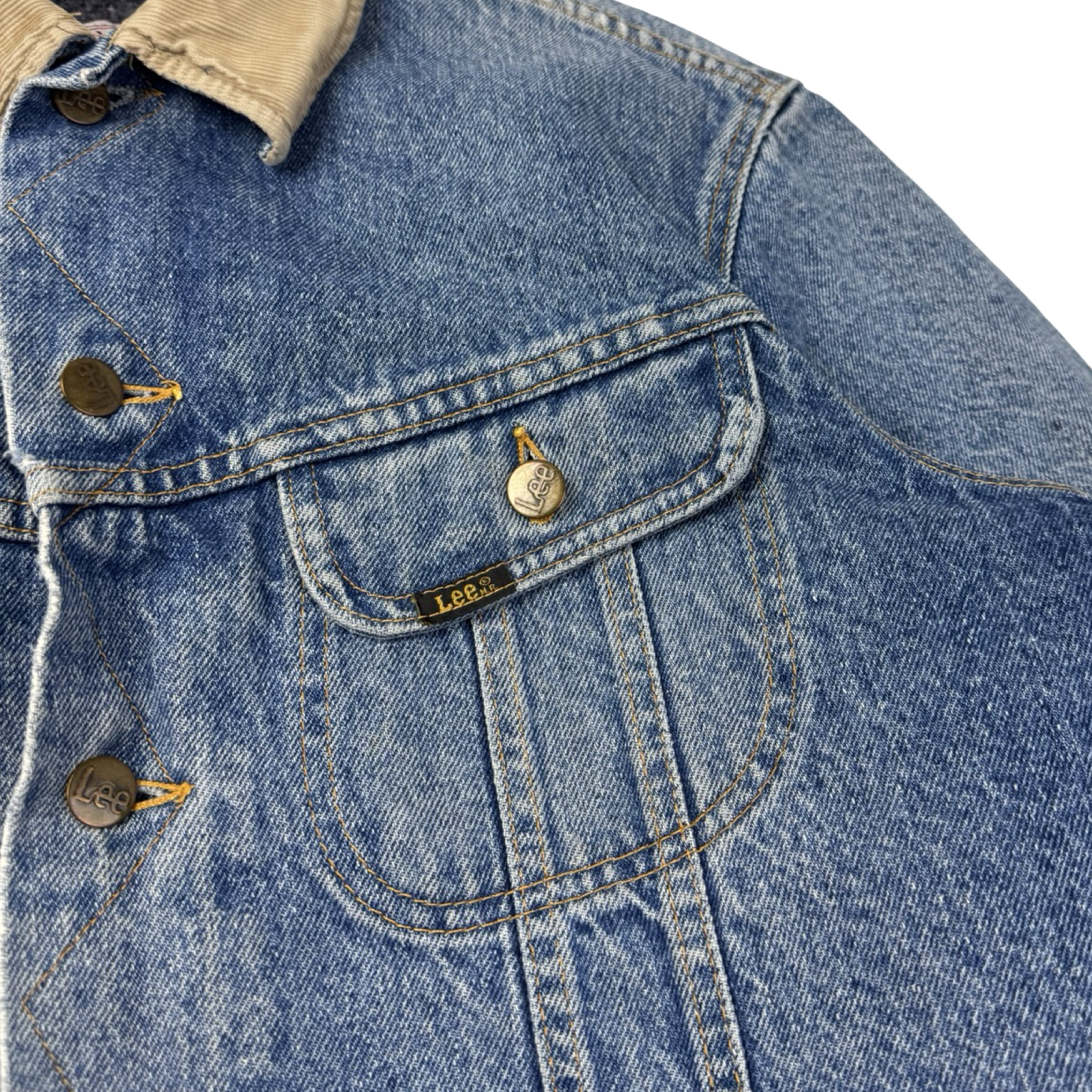 Vintage Lee Stormrider Blue Washed Denim Jacket