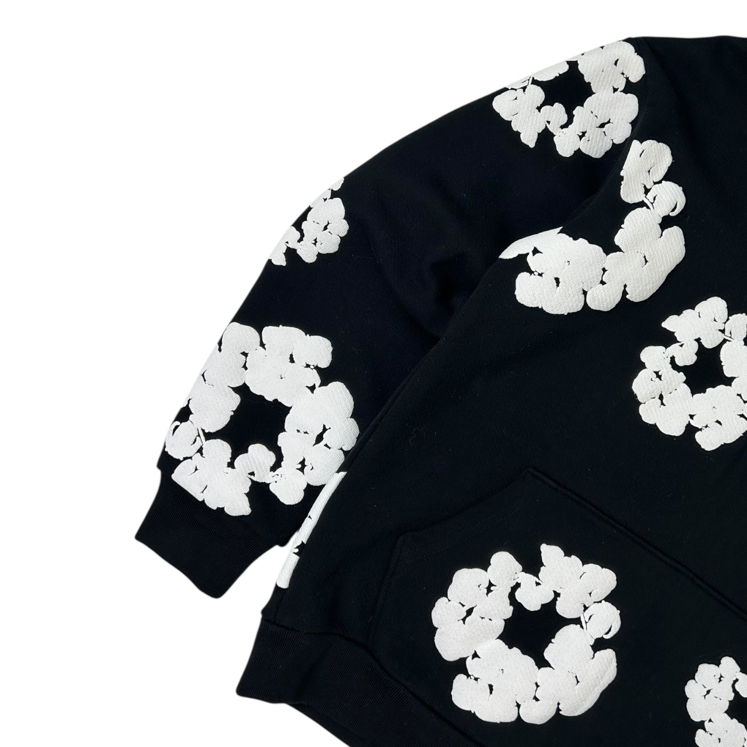 Denim Tears Cotton Wreath Hoodie Black