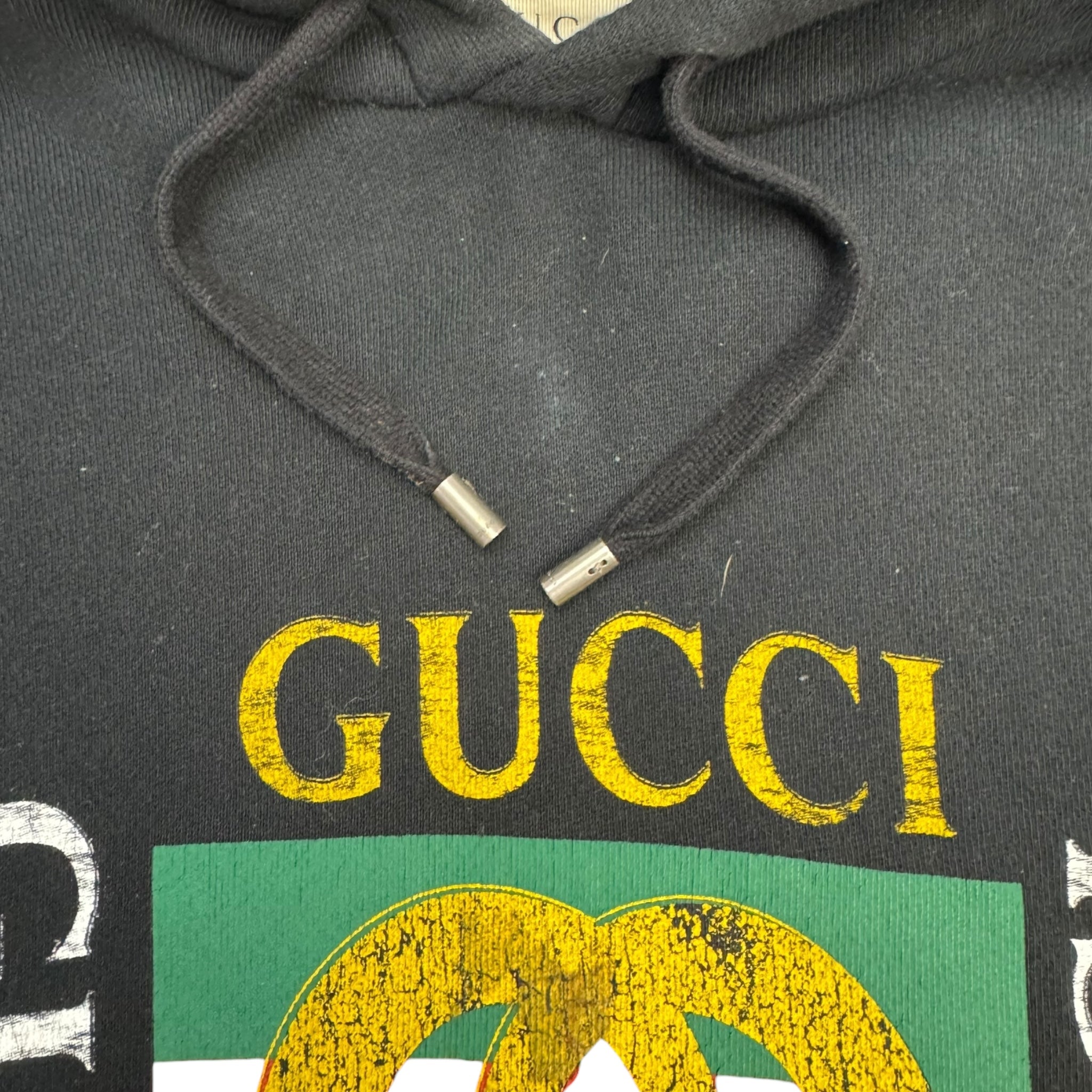 Gucci “Fake Logo” GG Hoodie Black