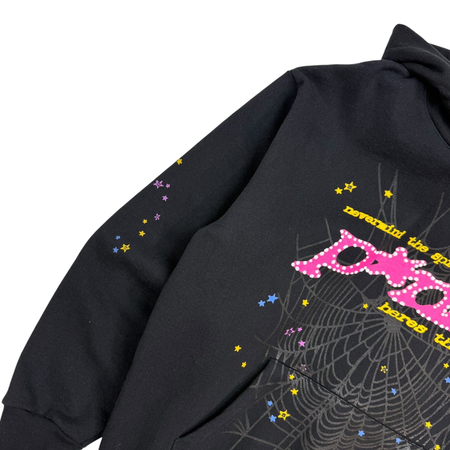 Sp5der P*NK Hoodie Black