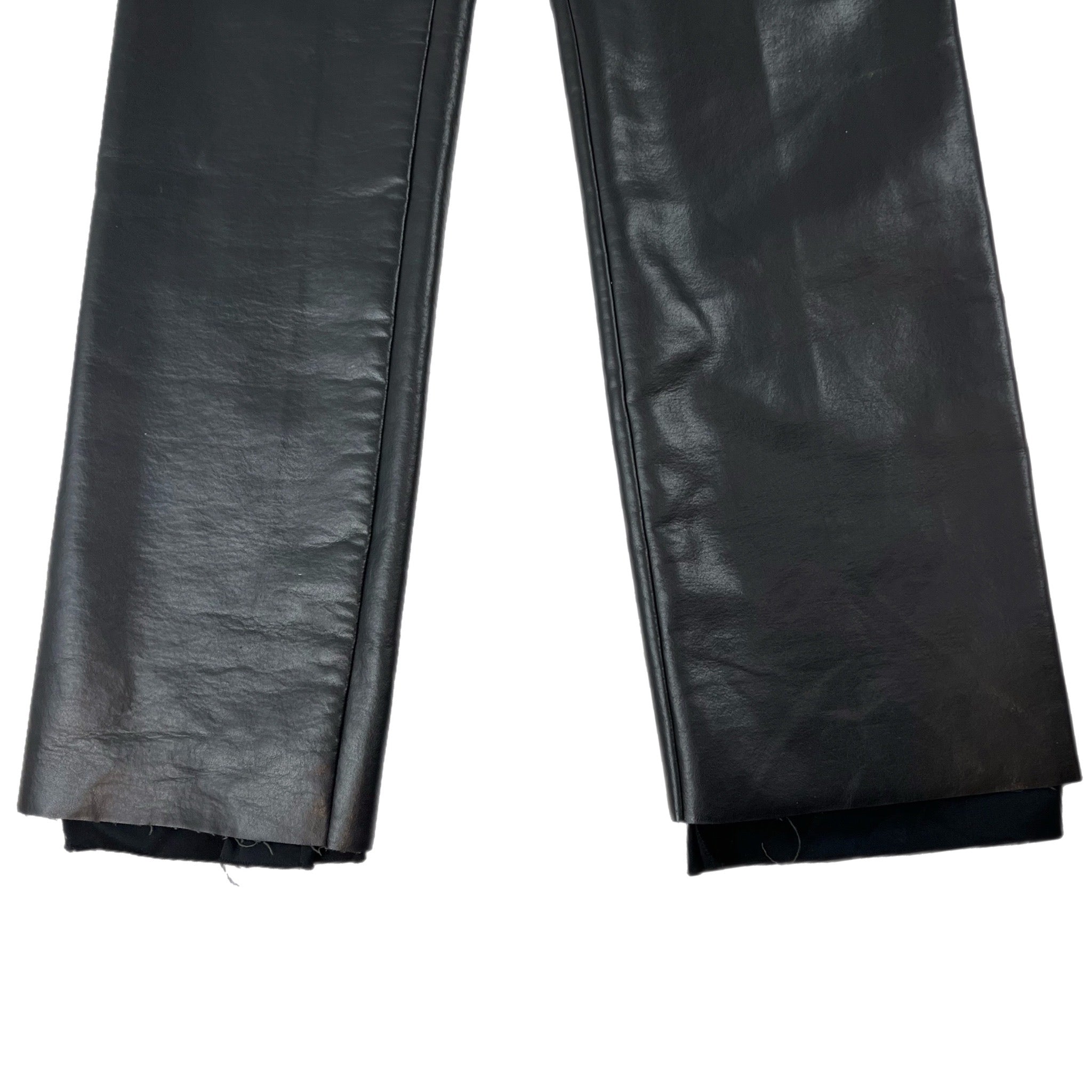 Vintage Emporio Armani Leather Pant Black