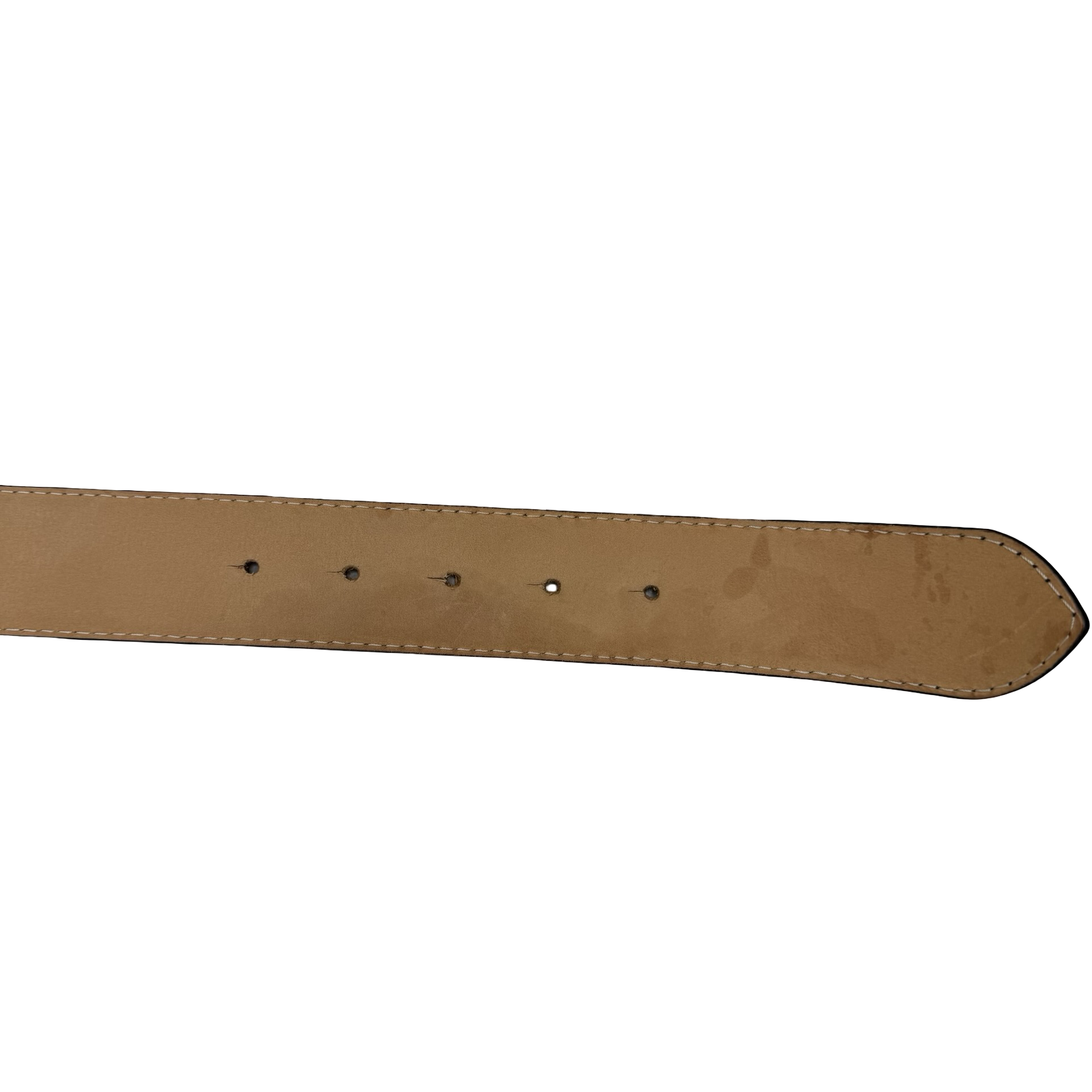 Palm Angels Leather Logo Belt Black