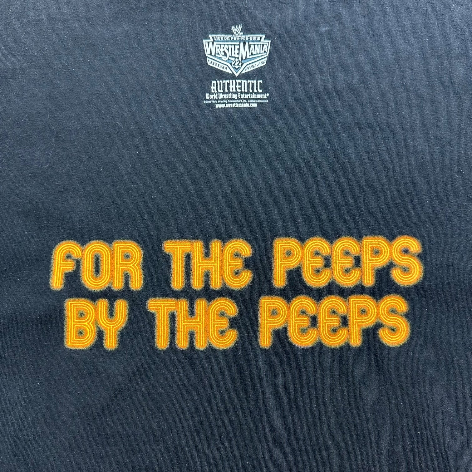 Vintage Wrestlemania 22 ‘Peep Show’ Tee Black