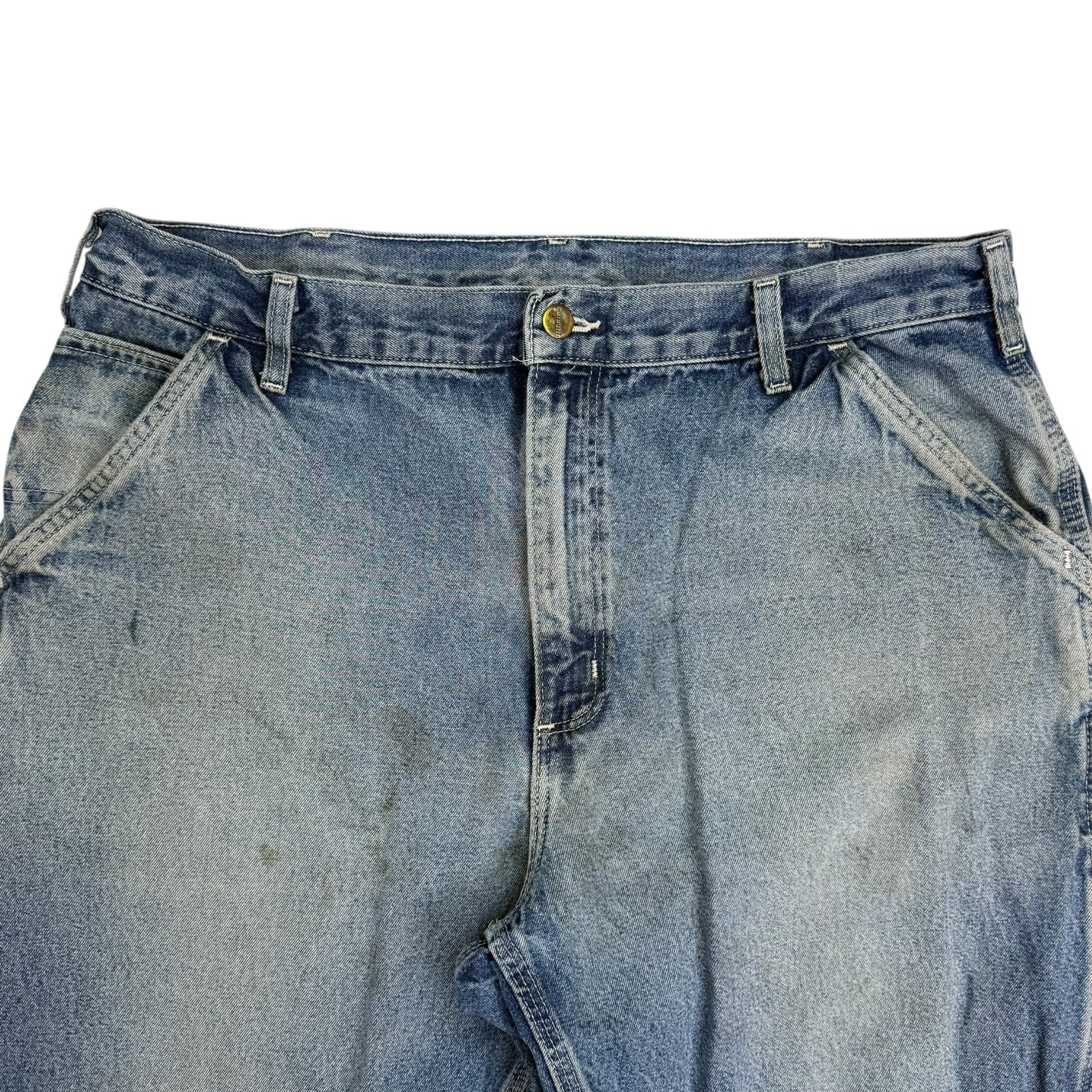 Vintage Carhartt Dungaree Denim Pants Medium Wash