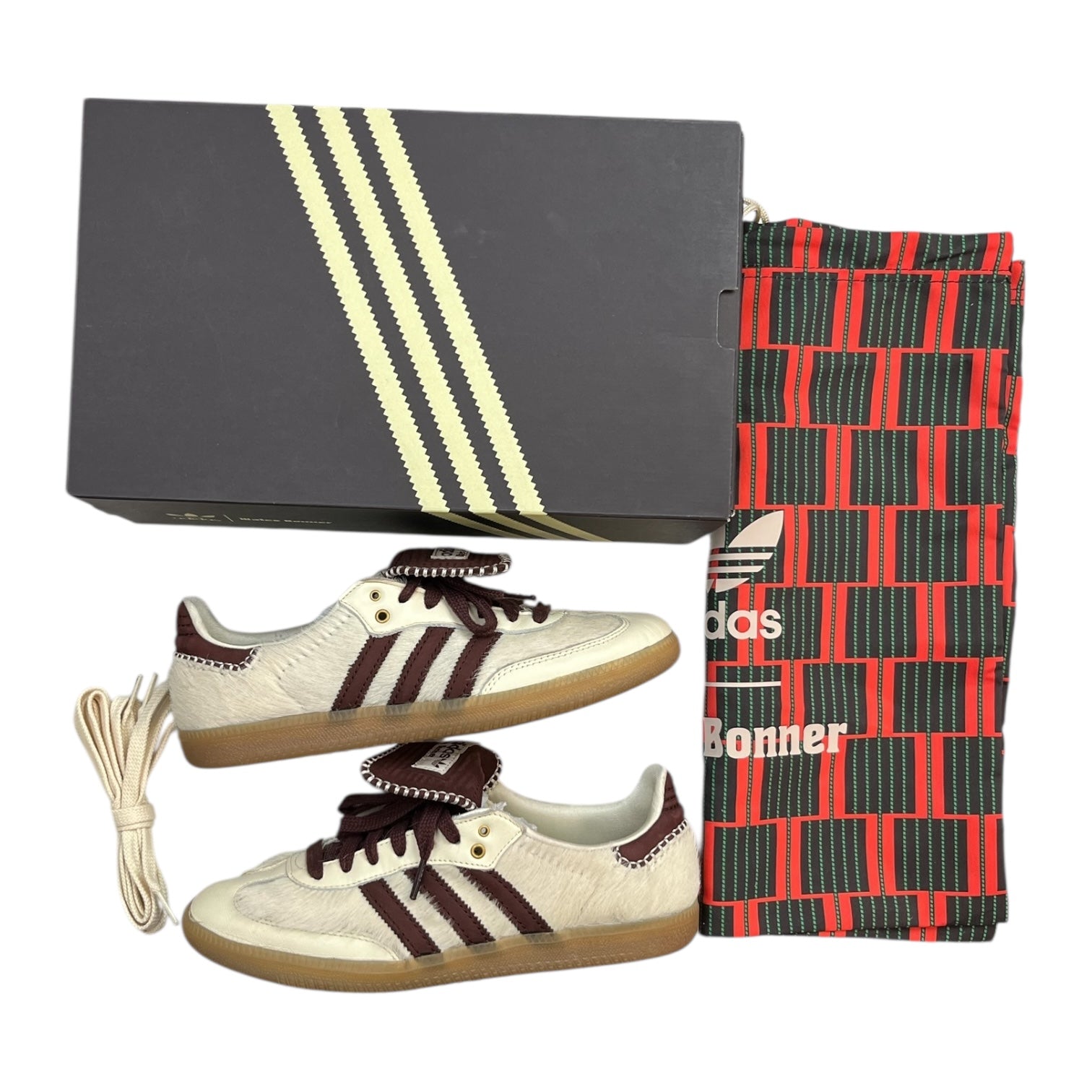Adidas x Wales Bonner Samba Pony Hair Cream (Used)
