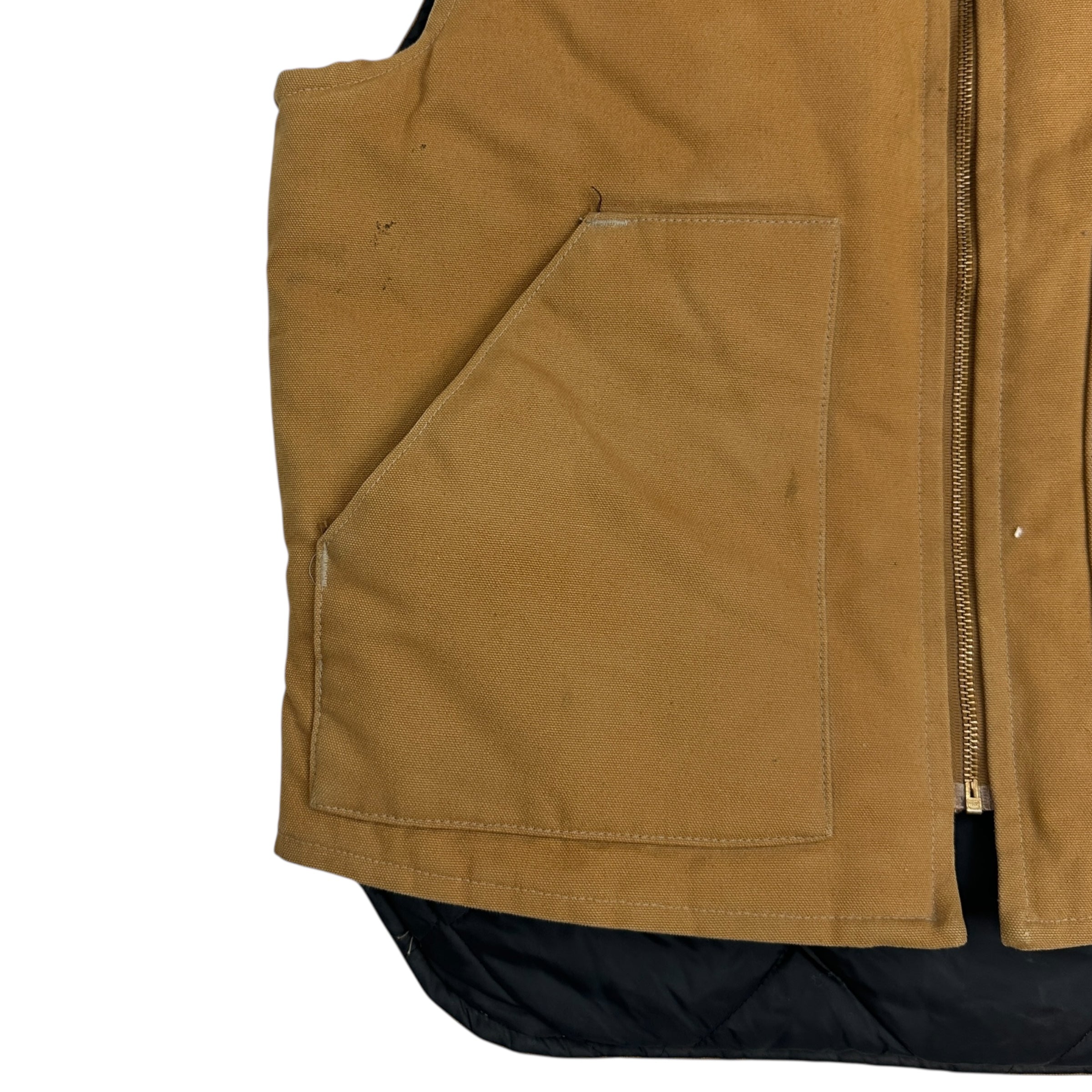 Vintage Carhartt Insulated Vest Tan/Brown