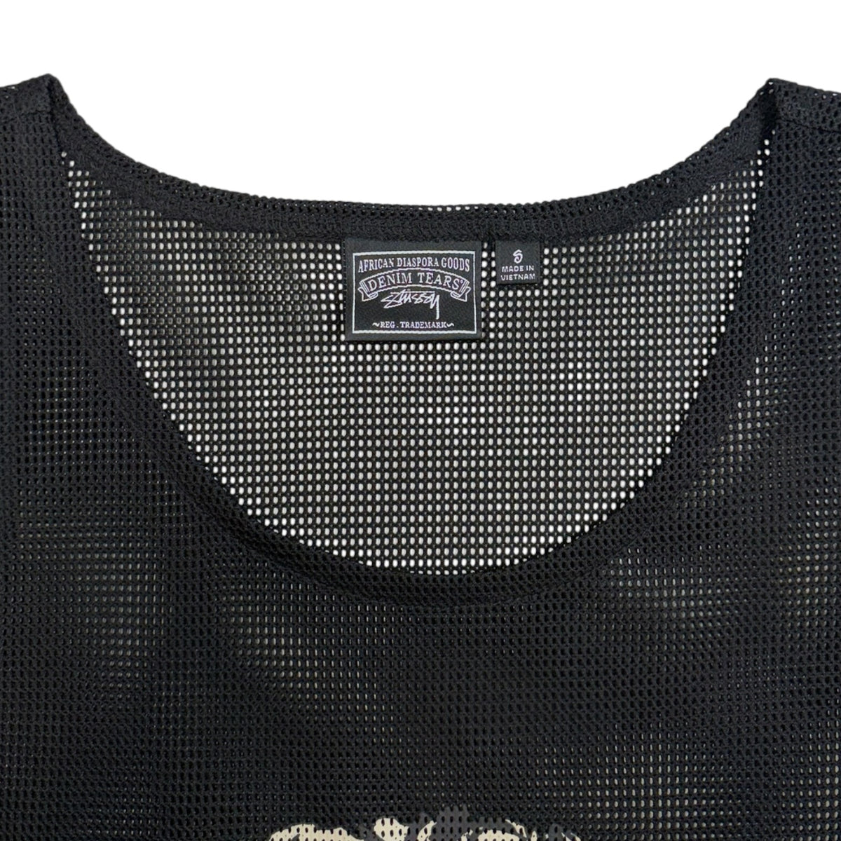 Denim Tears x Stüssy Double S Wreath Gym Tank Black