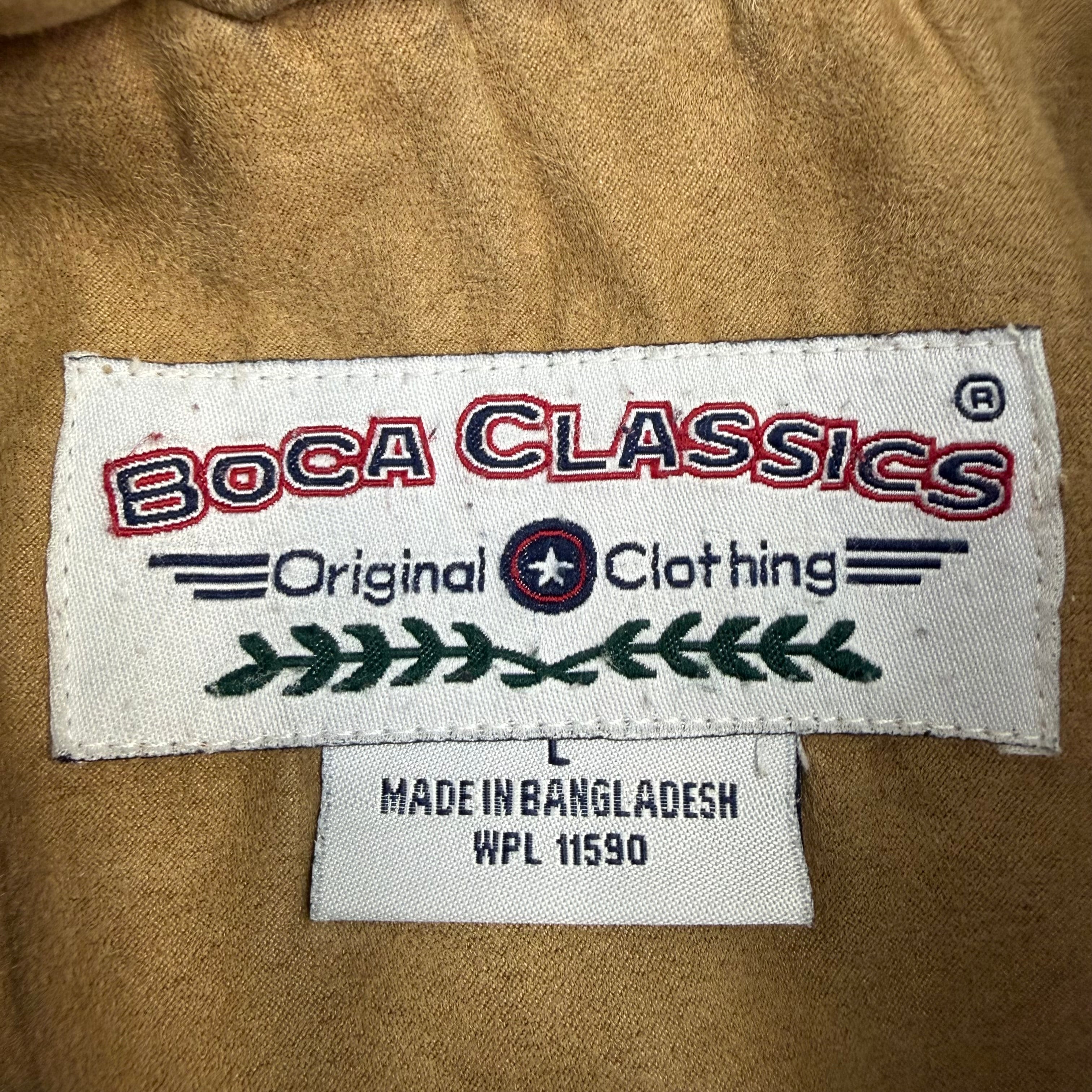 Vintage Suede Zip Up Jacket Brown