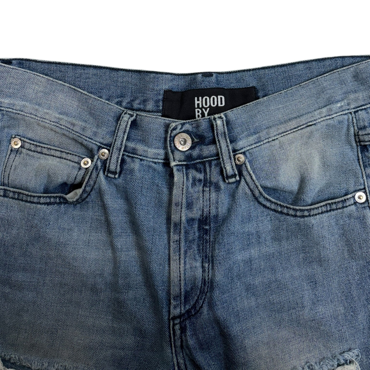 Hood By Air Shredder Zip Denim Jeans Medium Wash