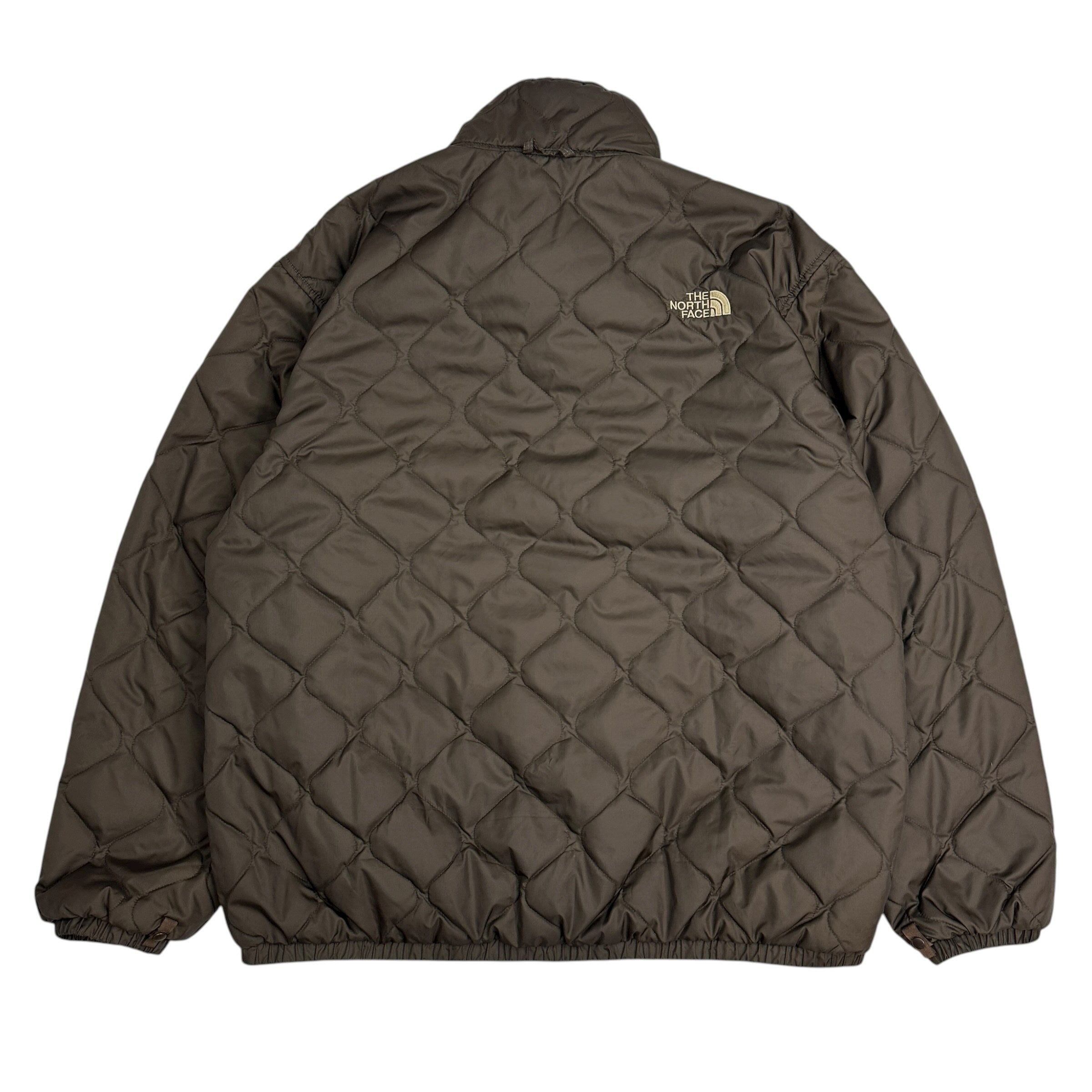 Vintage The North Face Quilted Jacket Brown