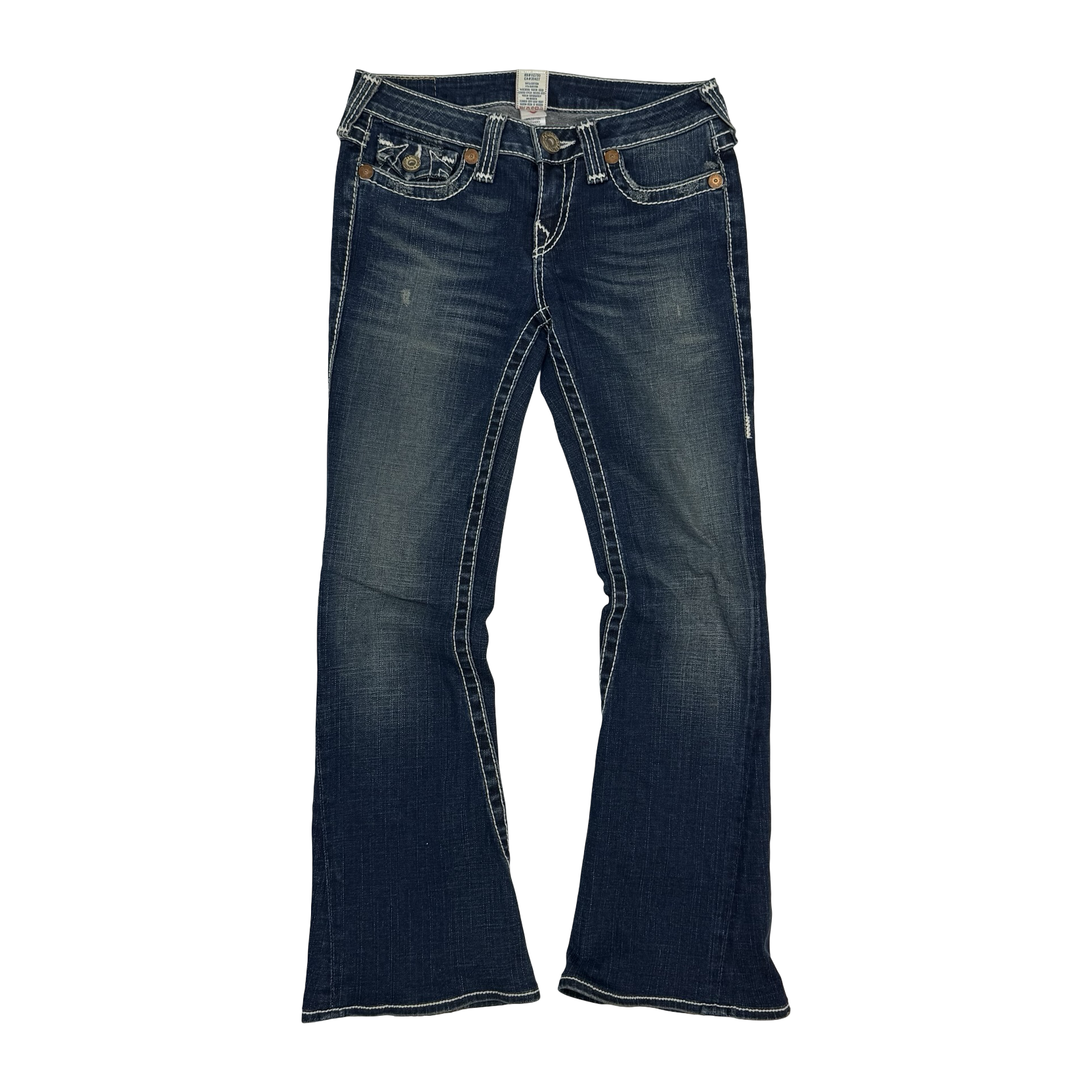 (W) Vintage True Religion Flared Denim Pants Medium Wash