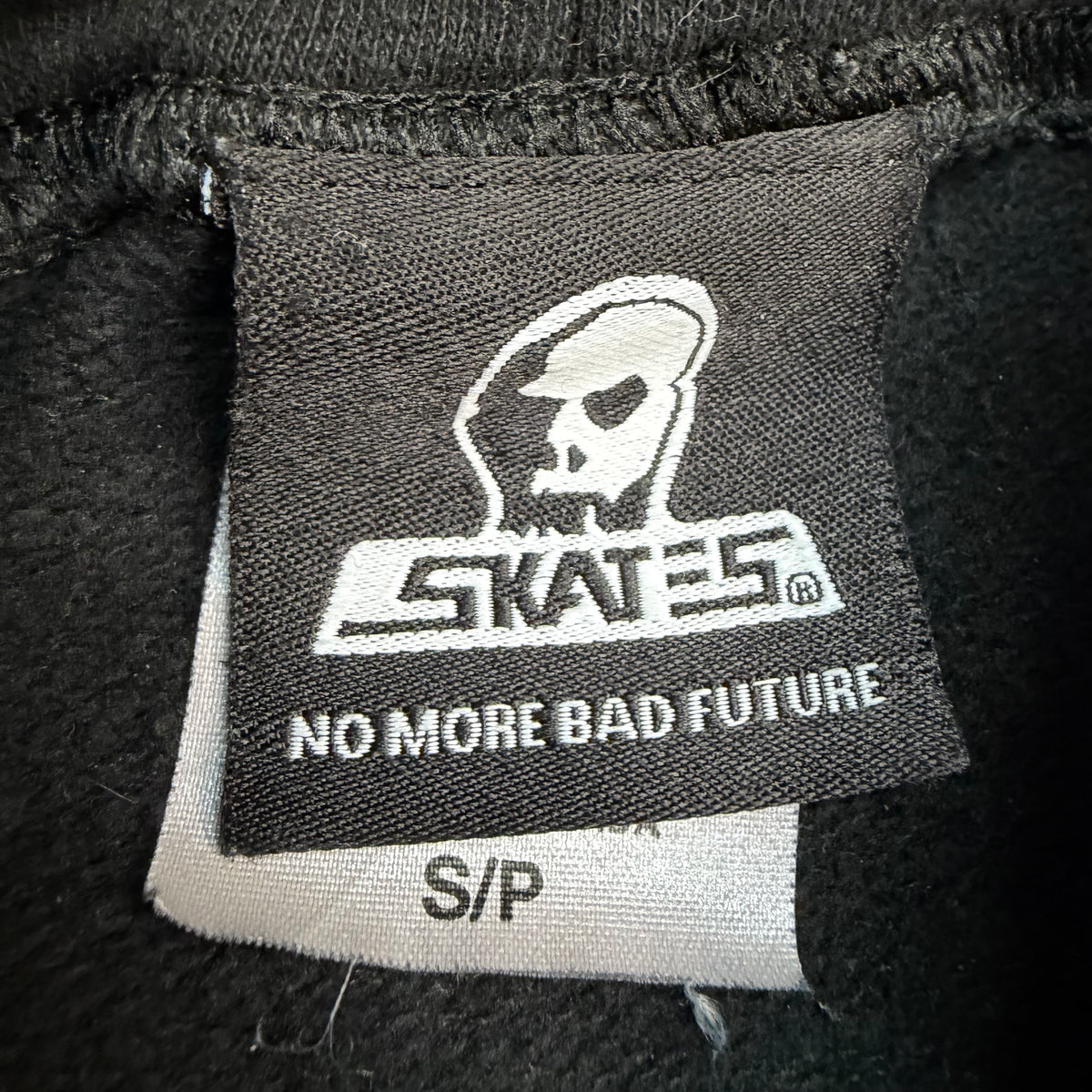 Vintage Skull Skates Hoodie Black