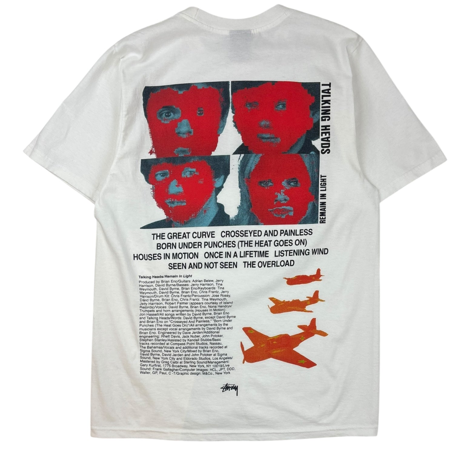Stussy x Talking Heads Remain In Light T-Shirt White