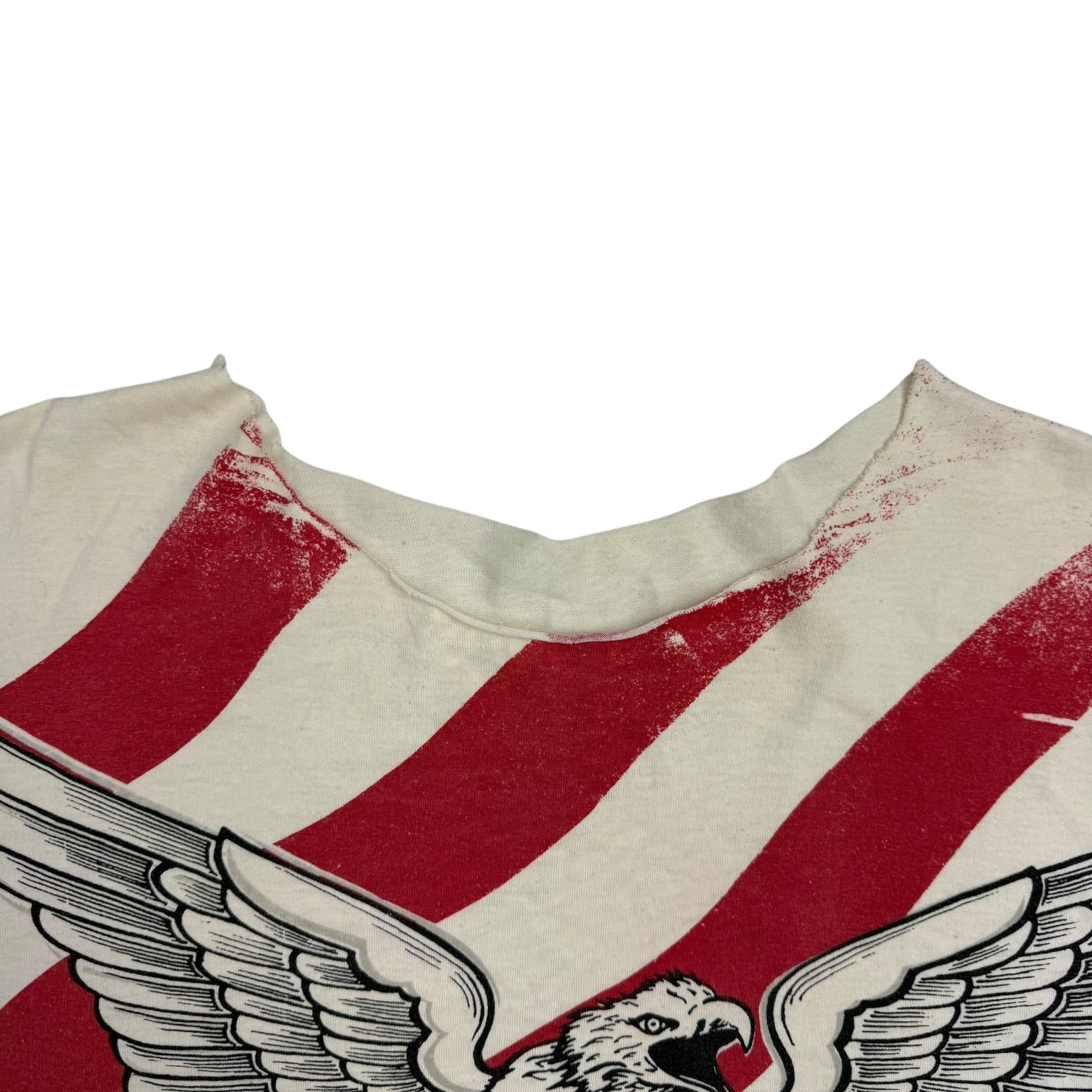 Vintage Harley Davidson USA Flag Tee White