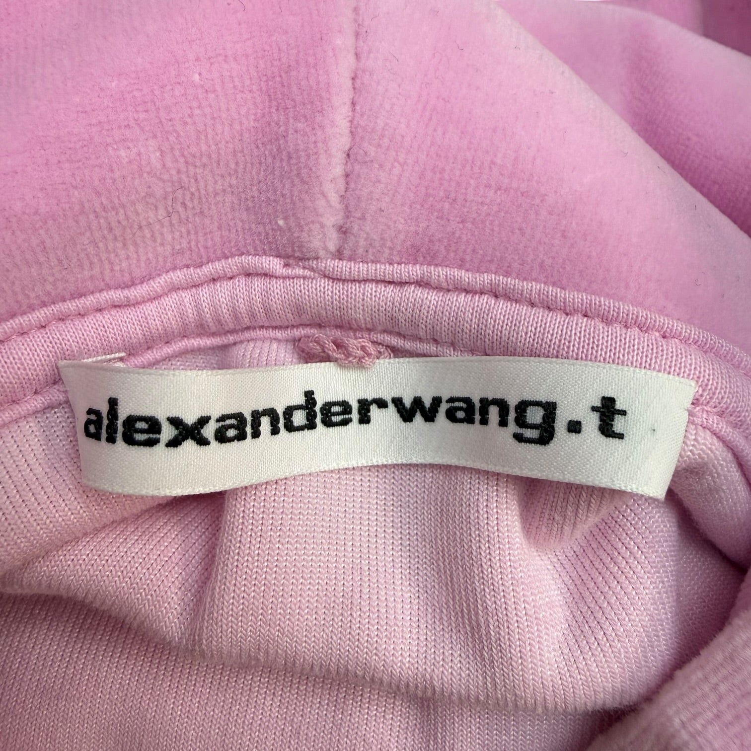 Alexander Wang FW23 Pink Apple Logo Hoodie Pink