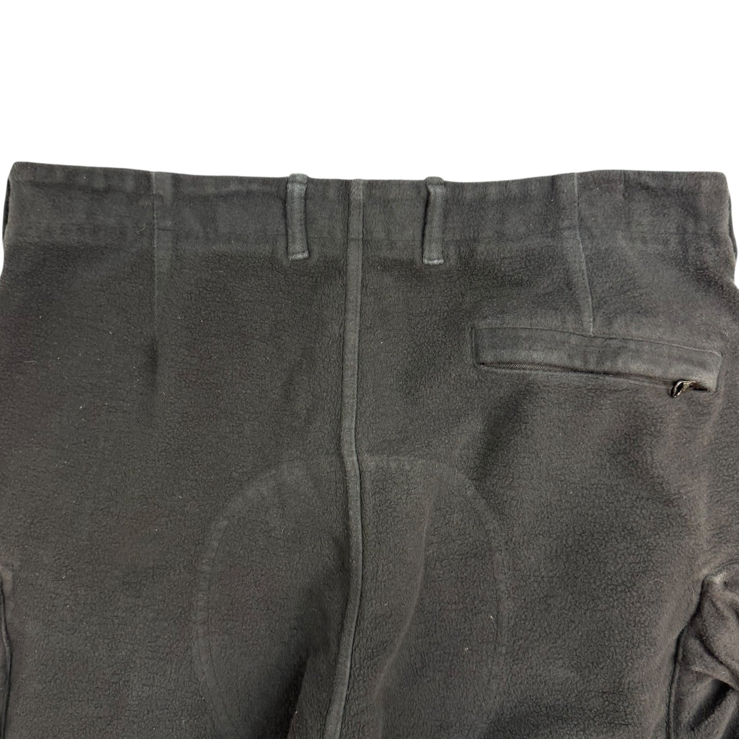 Stone Island Cotton Fleece Cargo Sweatpants Black